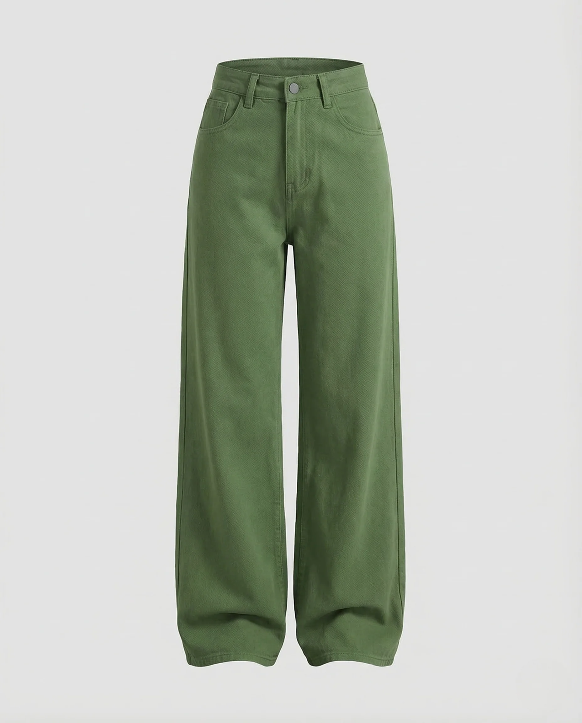 Damen Chinohose High Waist Weit - Image 5