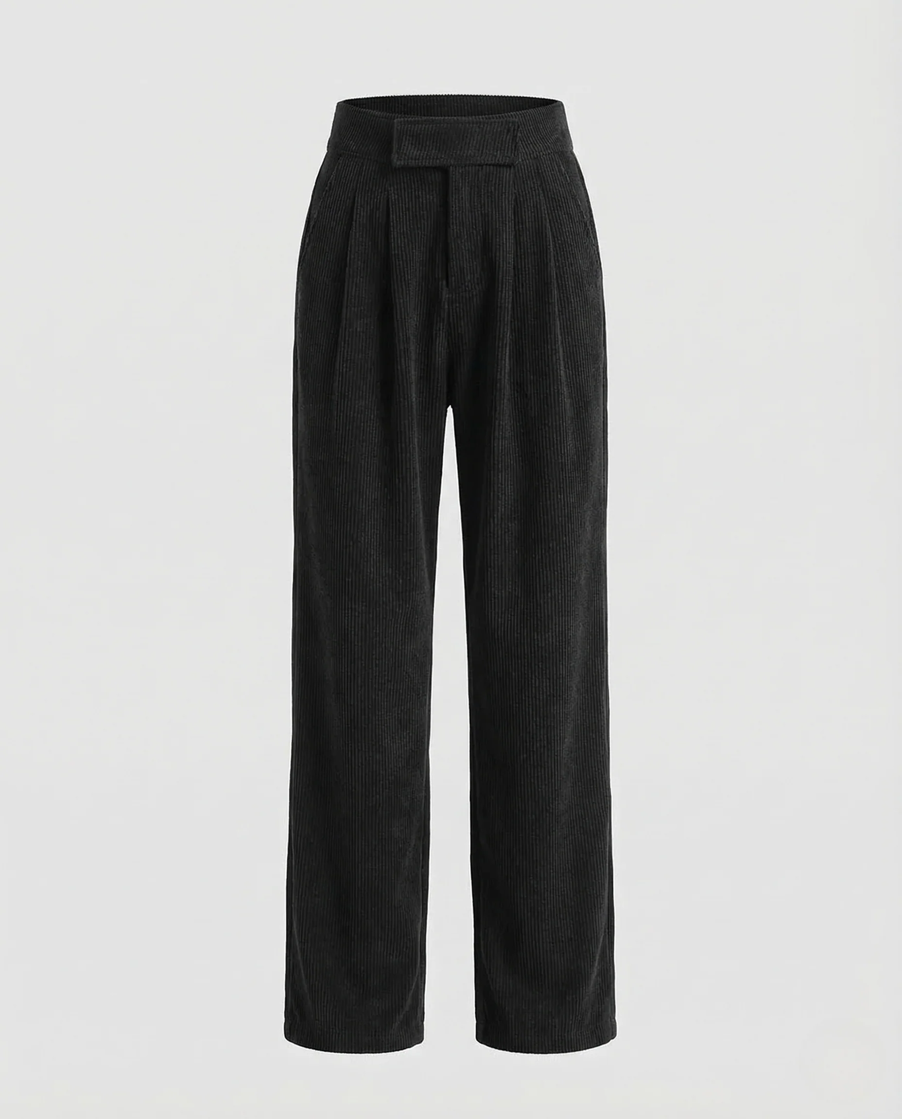 Damen Cordhose High Waist Bundfalten - Image 4