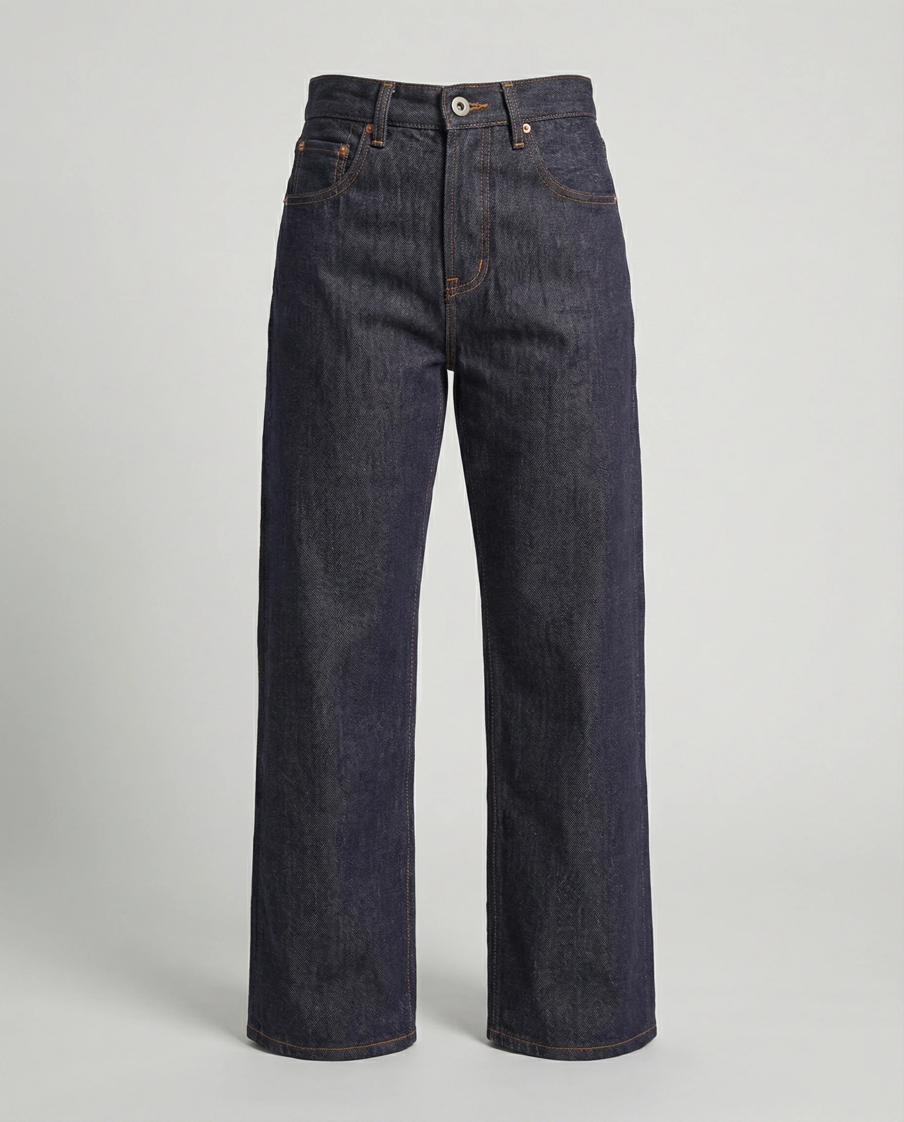 Freizeitkleidung Damen Weite Jeans High Waist - Image 5