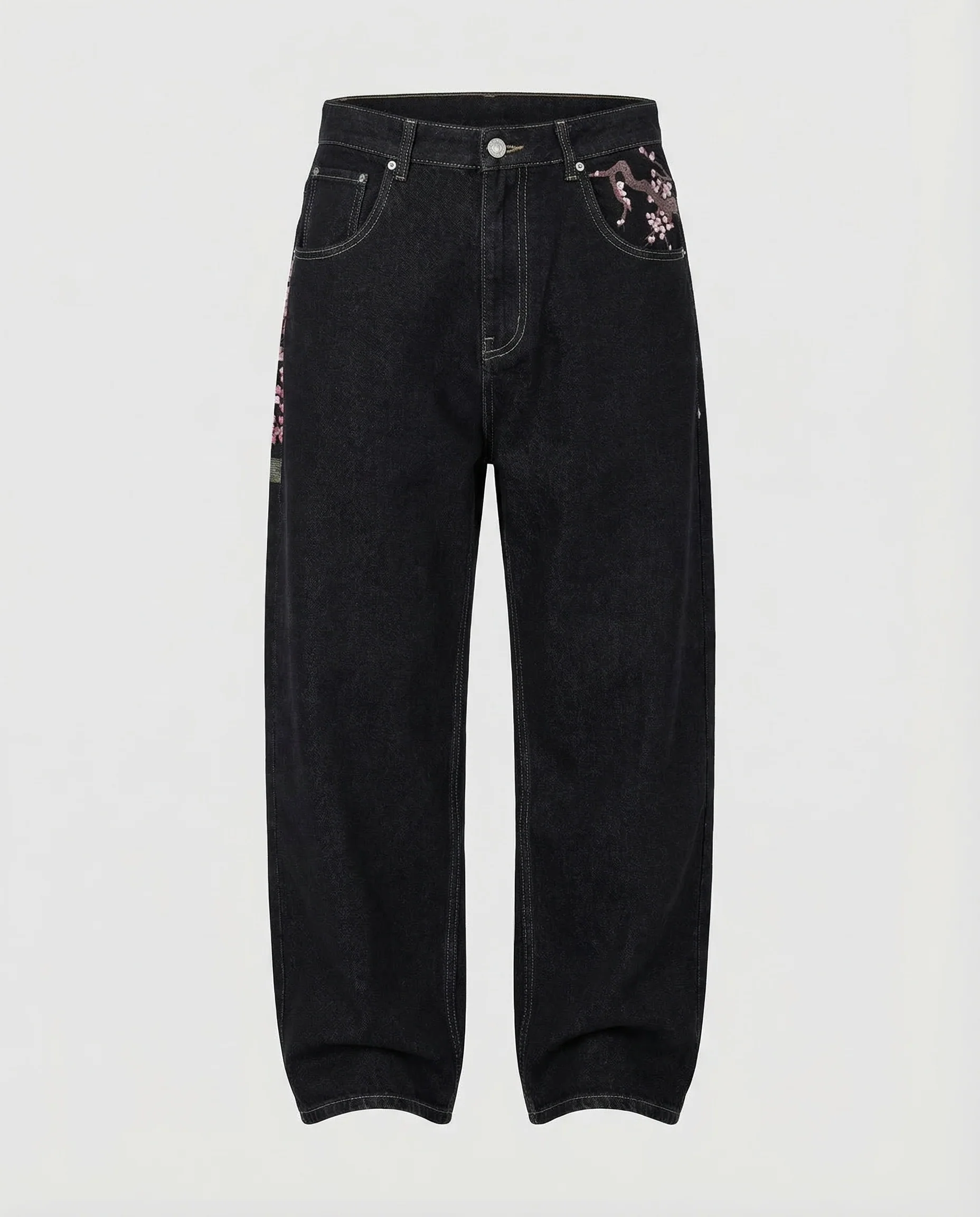 Damen Jeans High Waist Bestickt - Image 5