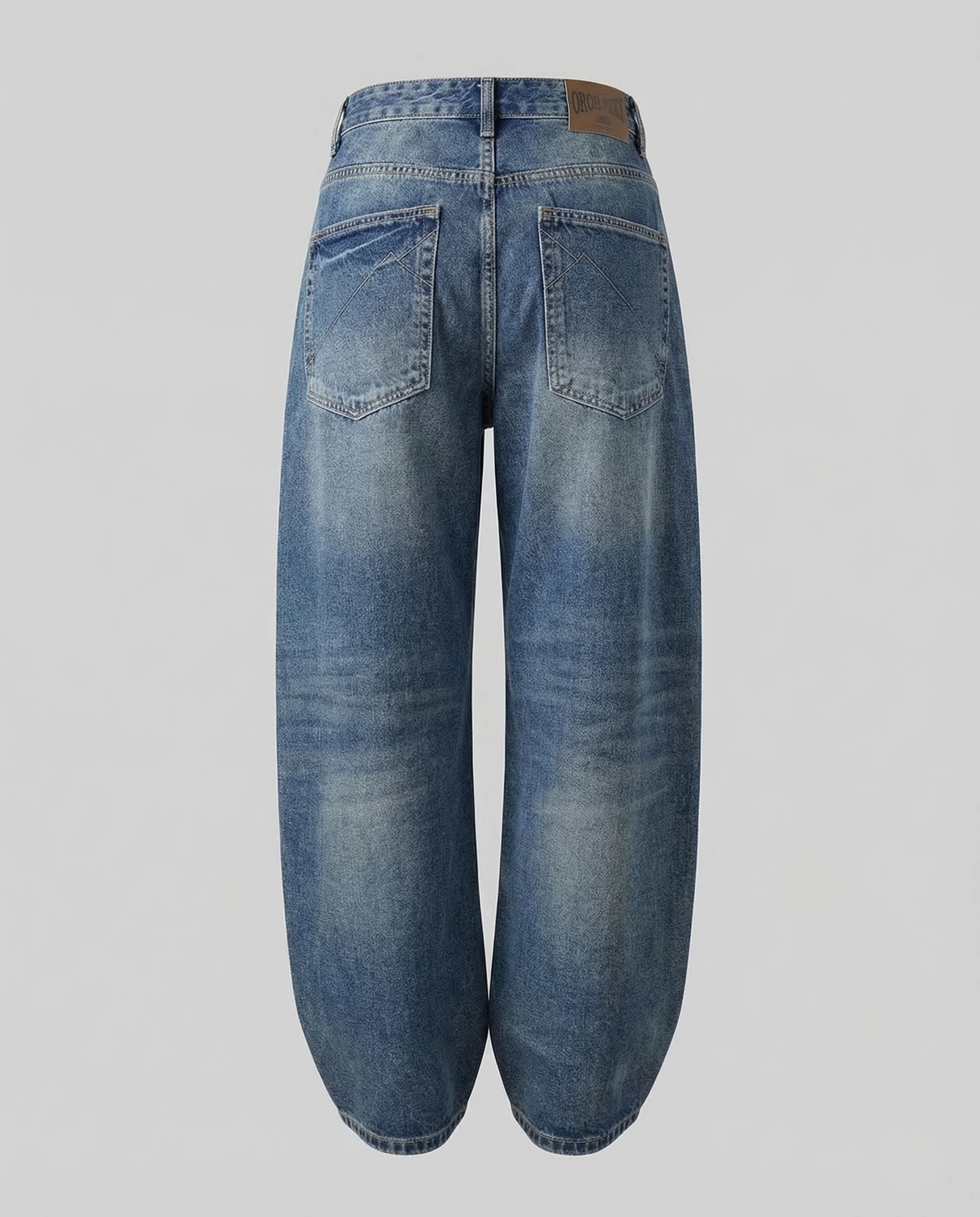 Damen High Waist Straight Jeans mit Washed Effekt - Image 5