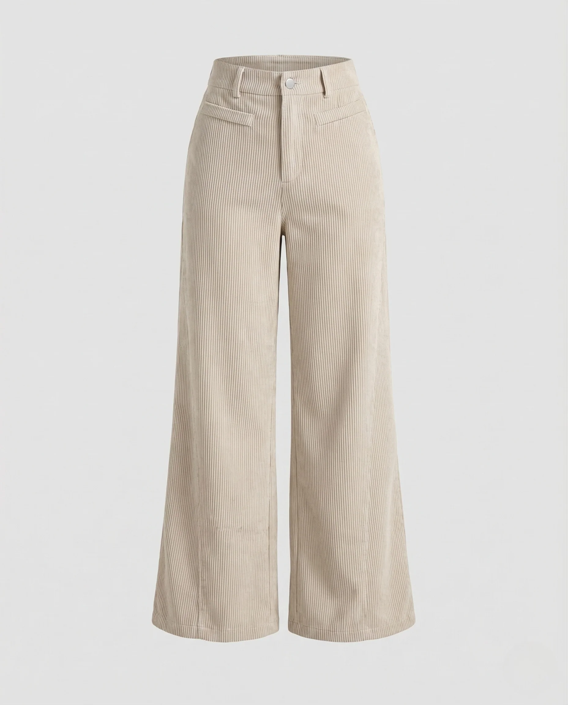 Damen Palazzo Hose Nadelstreifen Weit - Image 5