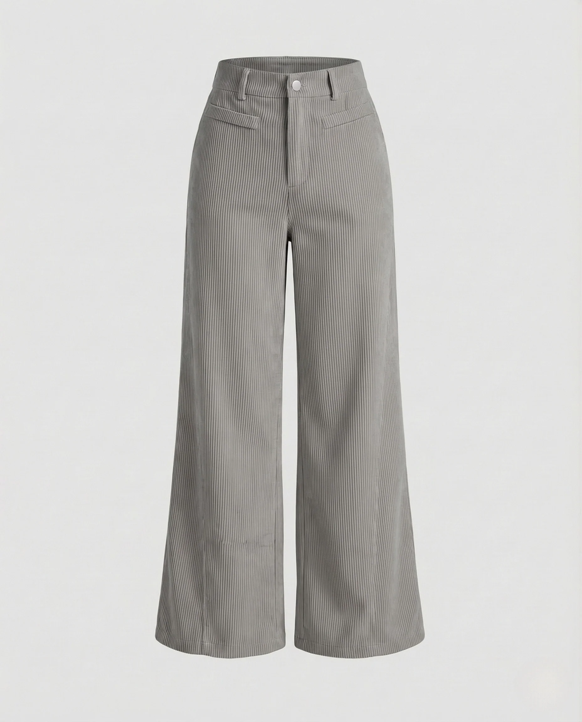 Damen Palazzo Hose Nadelstreifen Weit - Image 6