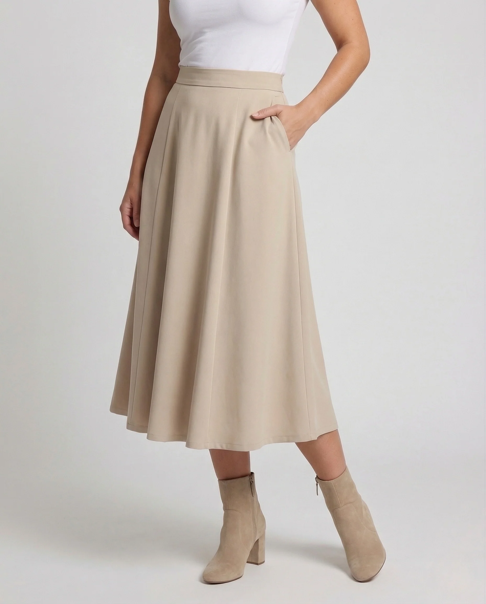 Damen A-Linien Rock High Waist - Image 2