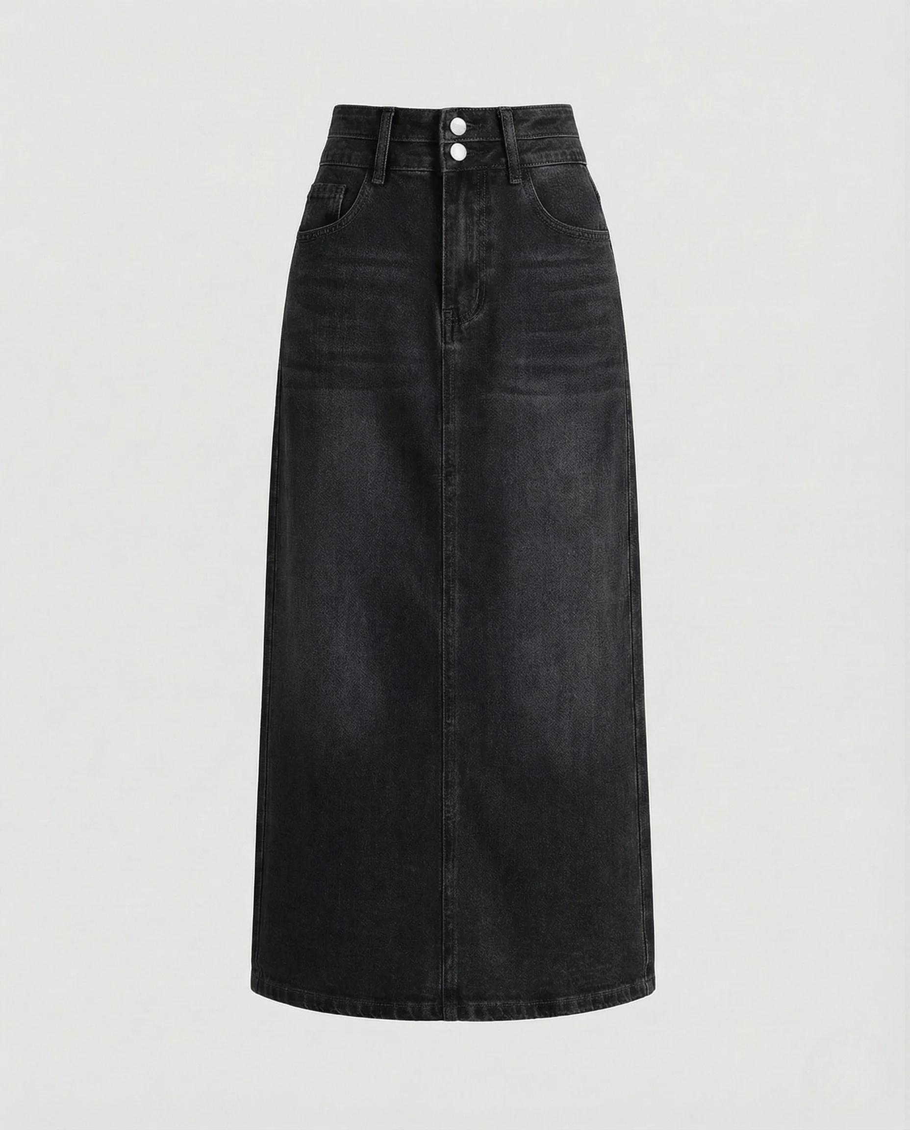 Damen Jeans Midirock Frontschlitz - Image 6