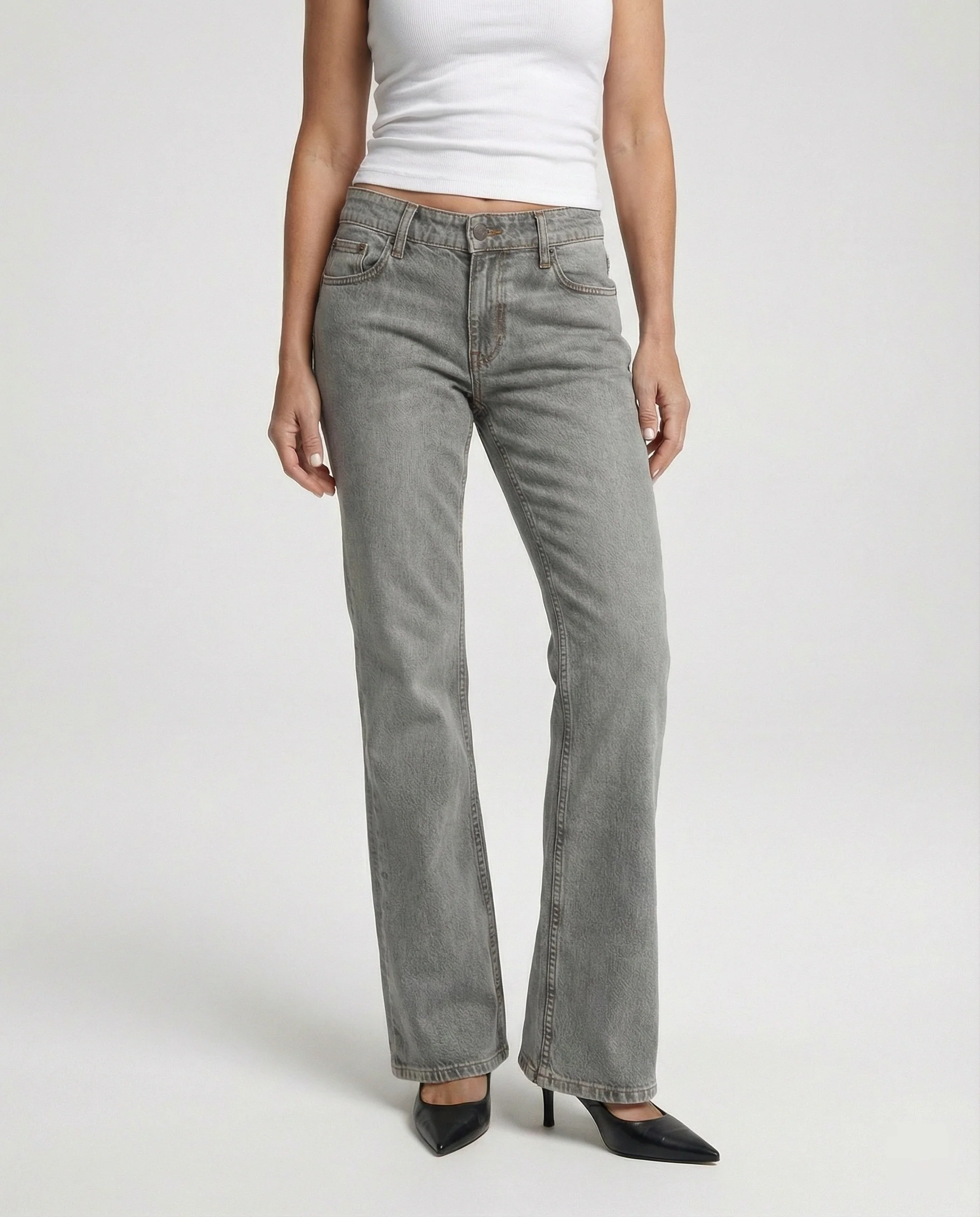 Damen Bootcut Jeans High Waist Stretch - Image 7