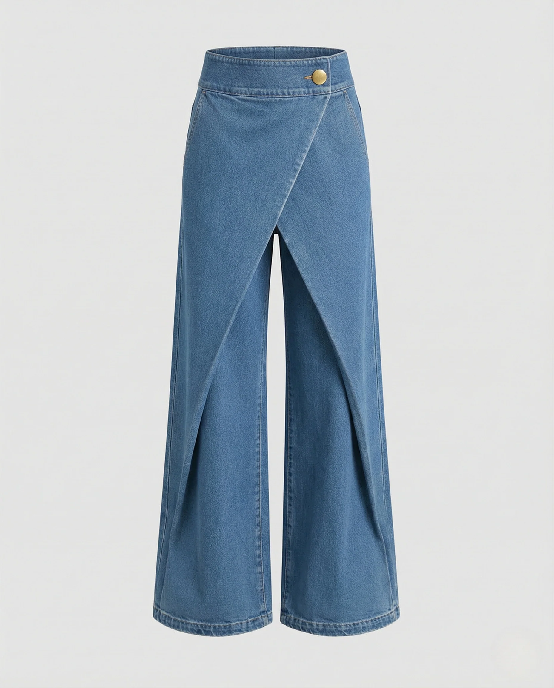 Damen Weite Hose Denim Schlag - Image 4