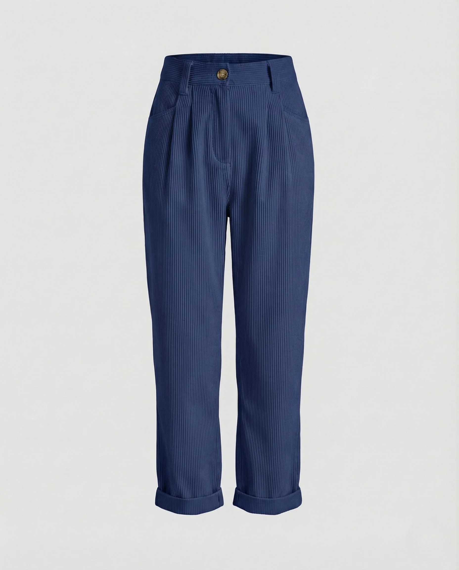 Damen Cordhose High Waist Umschlag - Image 15