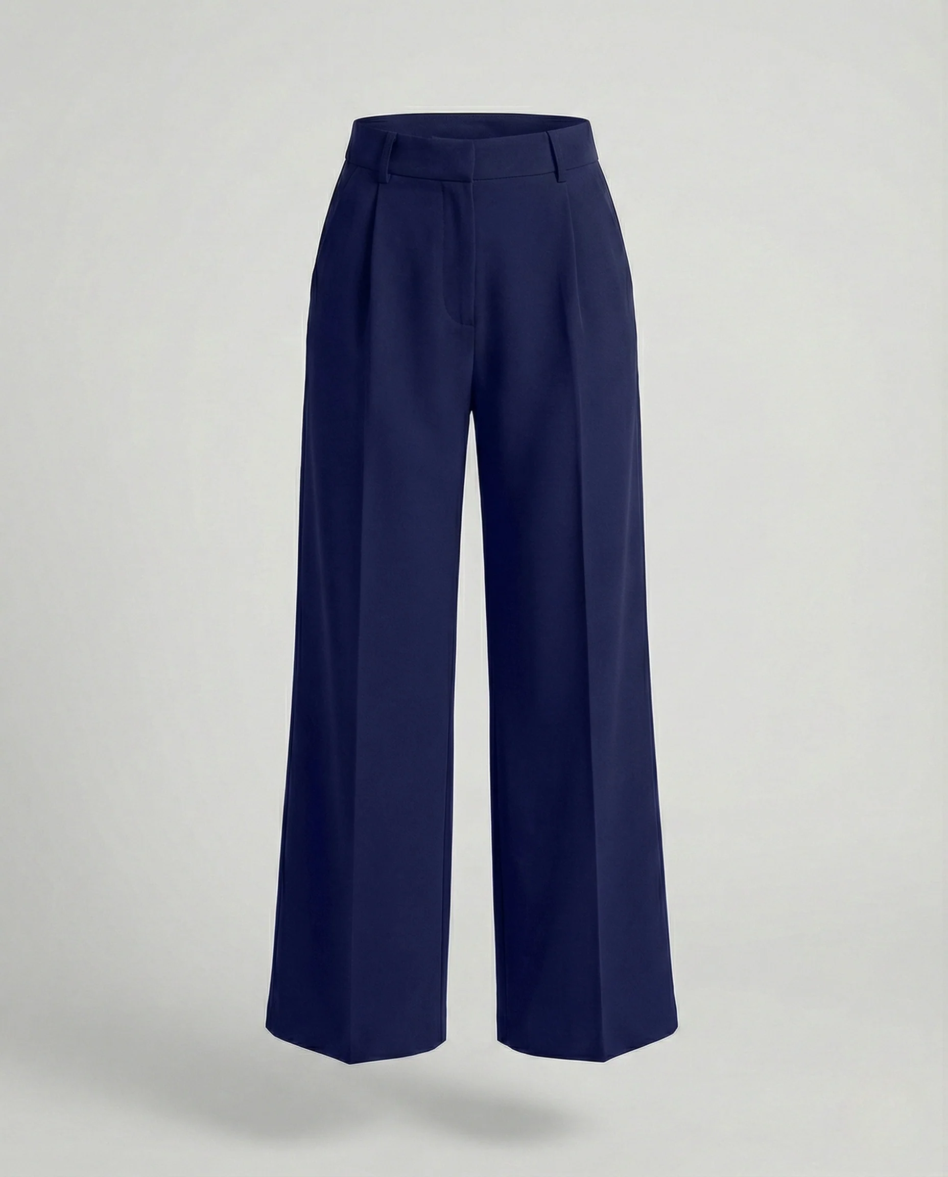 Damen Hochtaillierte Palazzohose mit Bügelfalte - Image 11