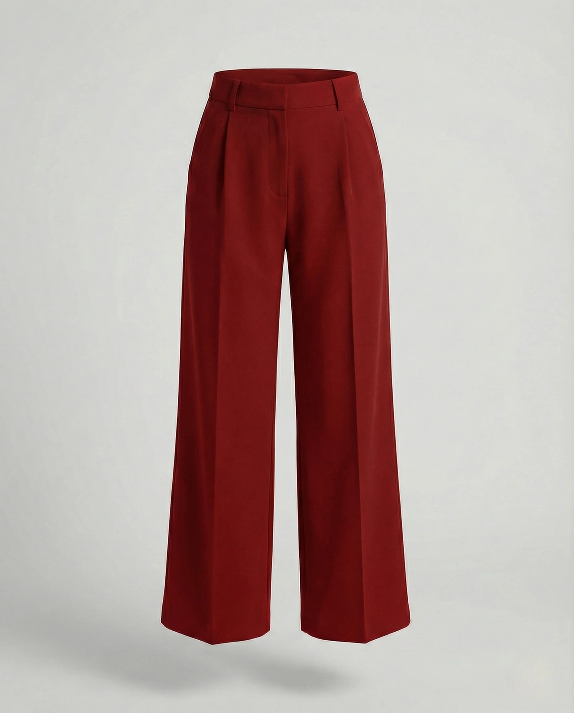 Damen Hochtaillierte Palazzohose mit Bügelfalte - Image 13