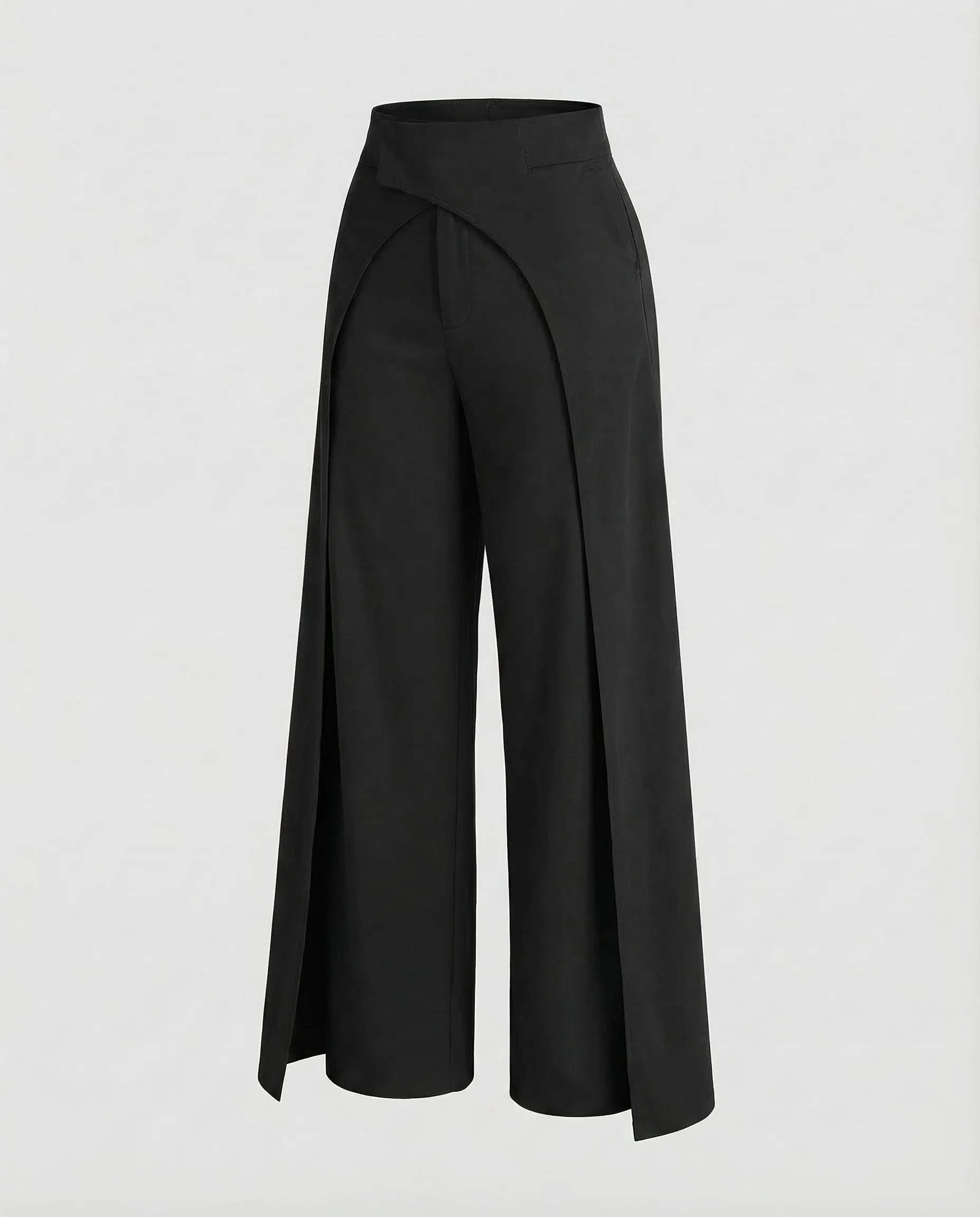 Damen Palazzo Hose High Waist Wickel - Image 6
