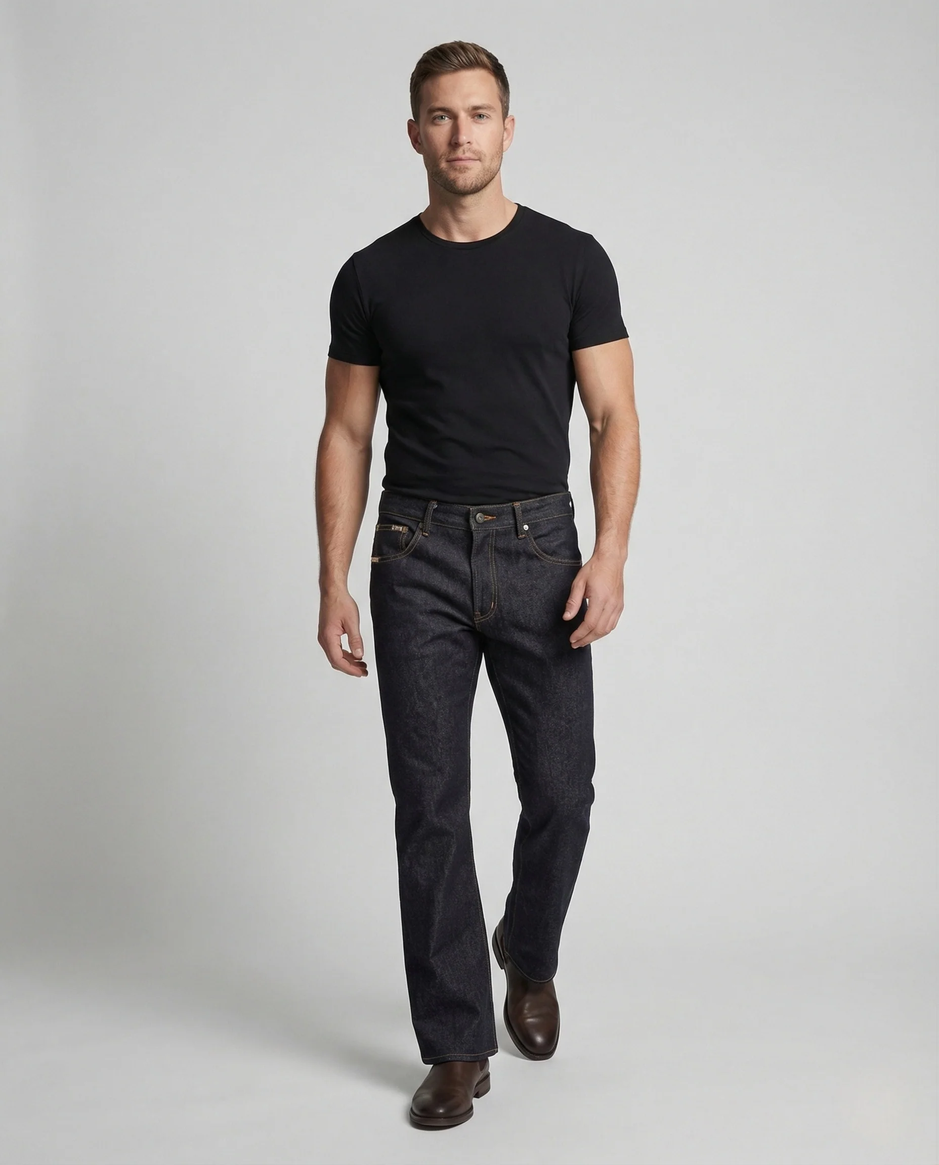 Damen High Waist Schlagjeans - Image 2