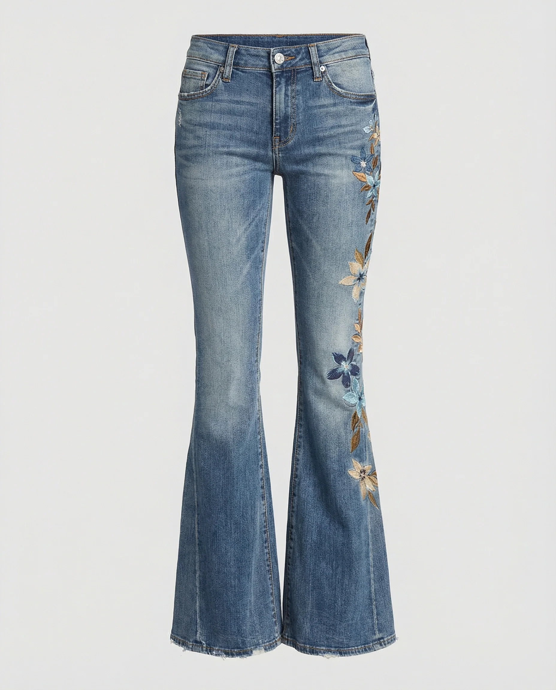 Damen Jeans High Waist Stickerei - Image 16