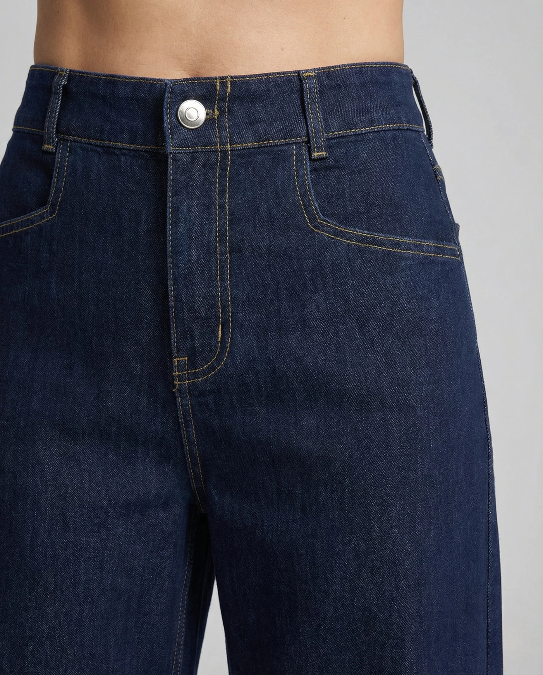 Damen Jeans Culotte High Waist - Image 3