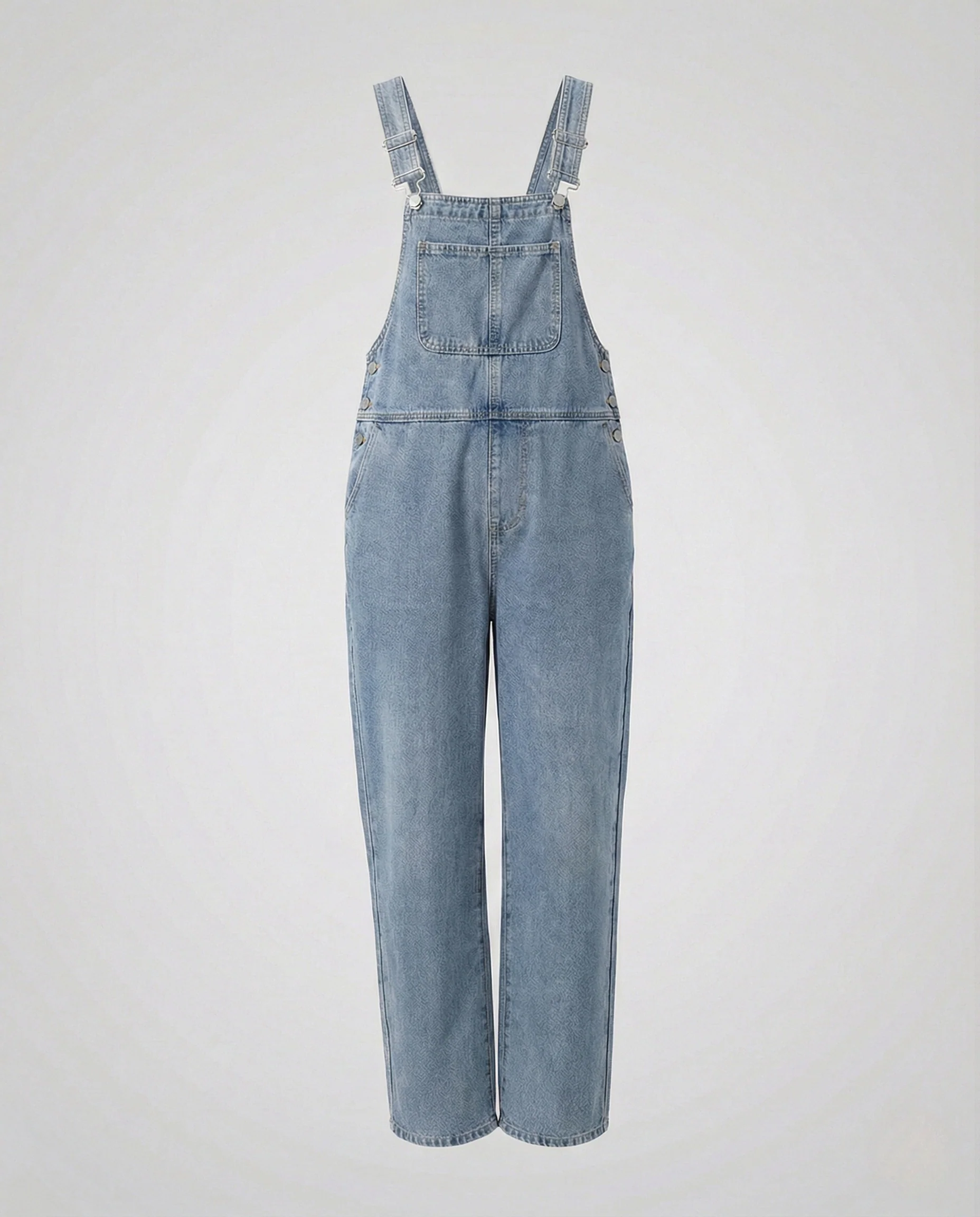 Freizeitkleidung Damen Jeans Latzhose Weit - Image 4