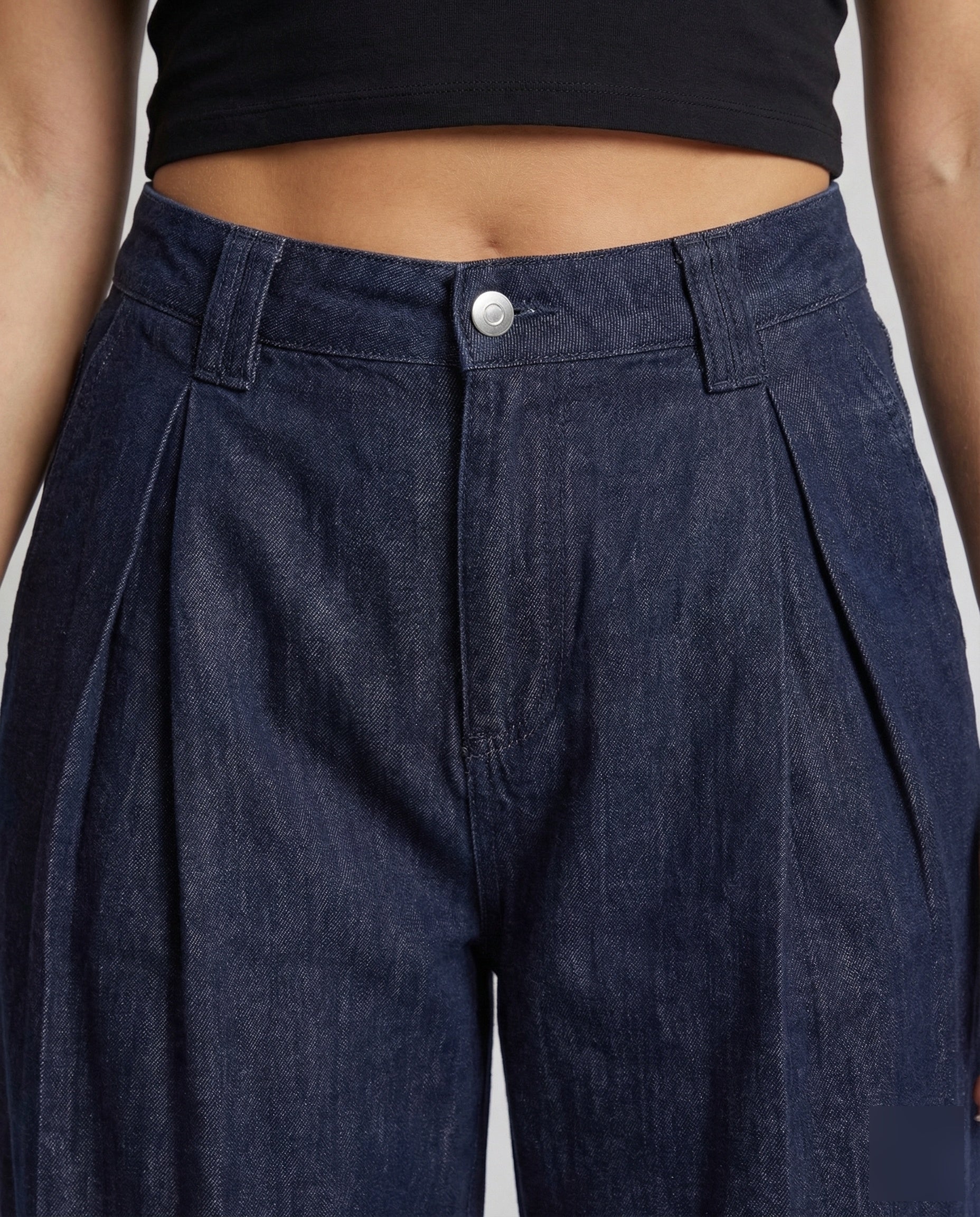 Damen Jeans Bundfalten Weit - Image 3