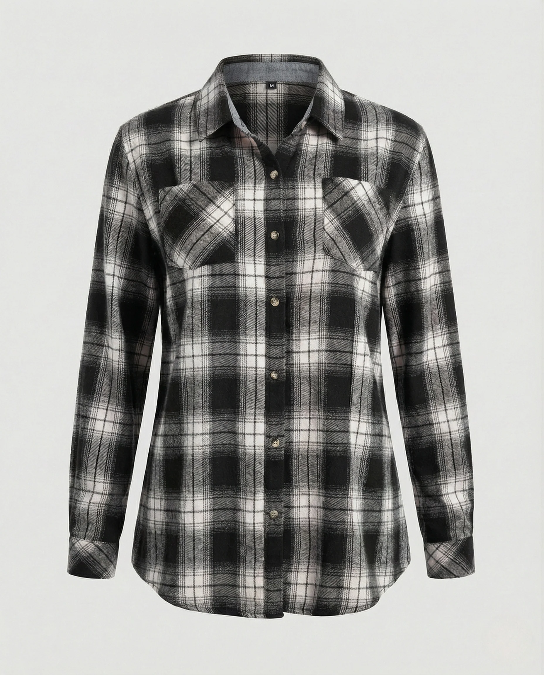 Damen Flanellhemd Knotenfront - Image 6