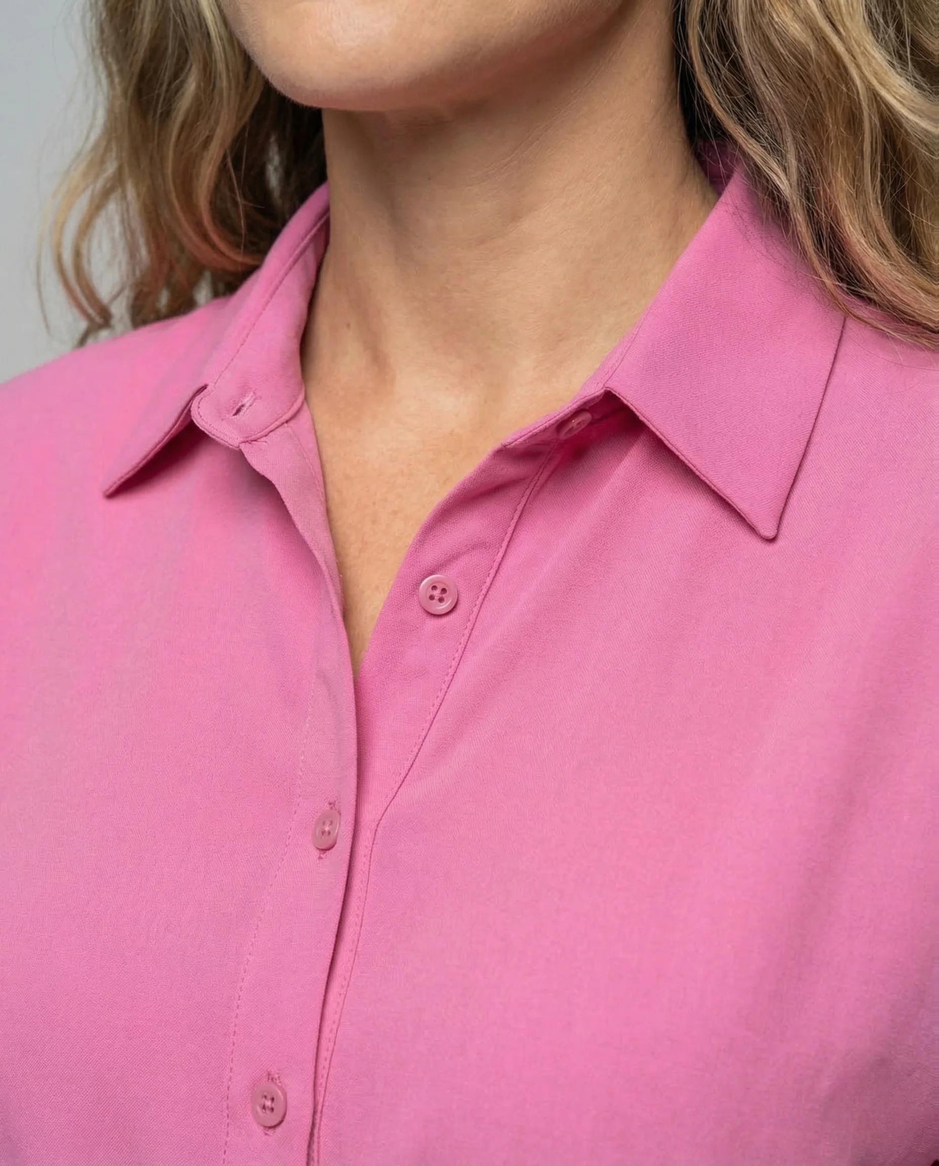 Damen Hemdkleid Knielang Gürtel - Image 3