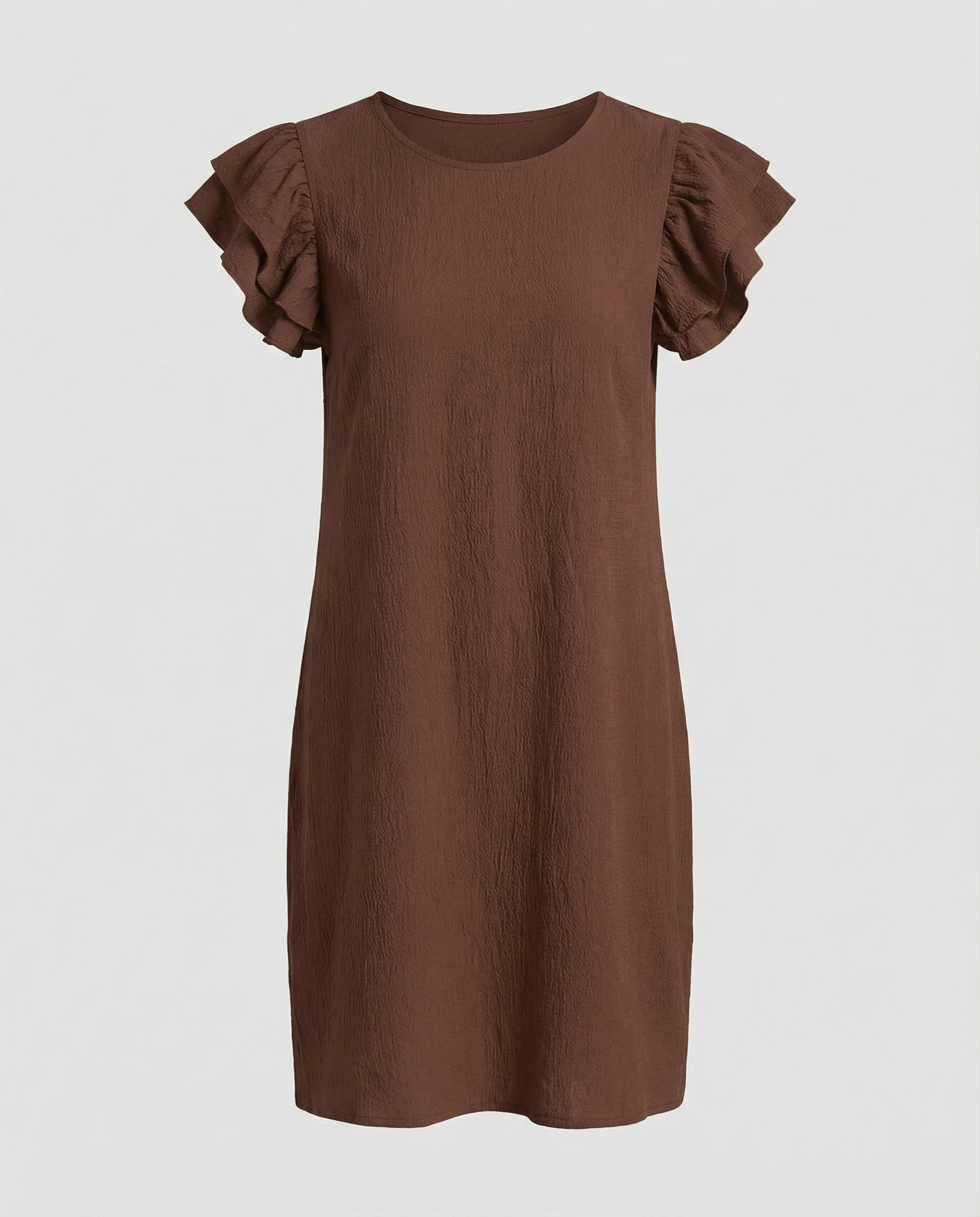 Damen Sommerkleid knielang Volant - Image 5
