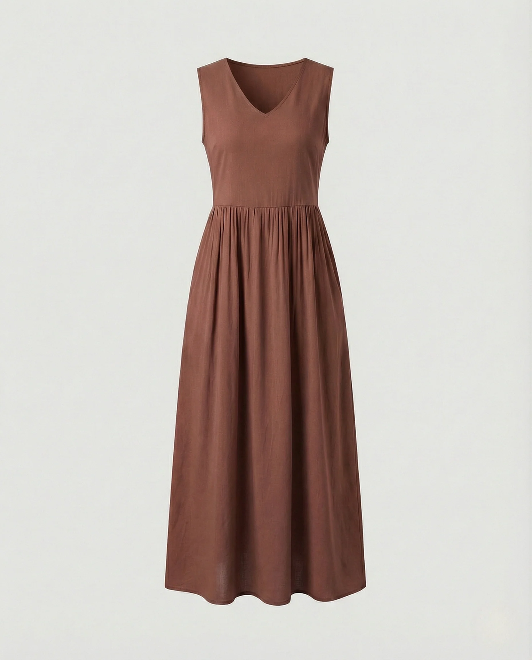 Damen Knöchellanges Freizeitkleid mit Taschen - Image 10