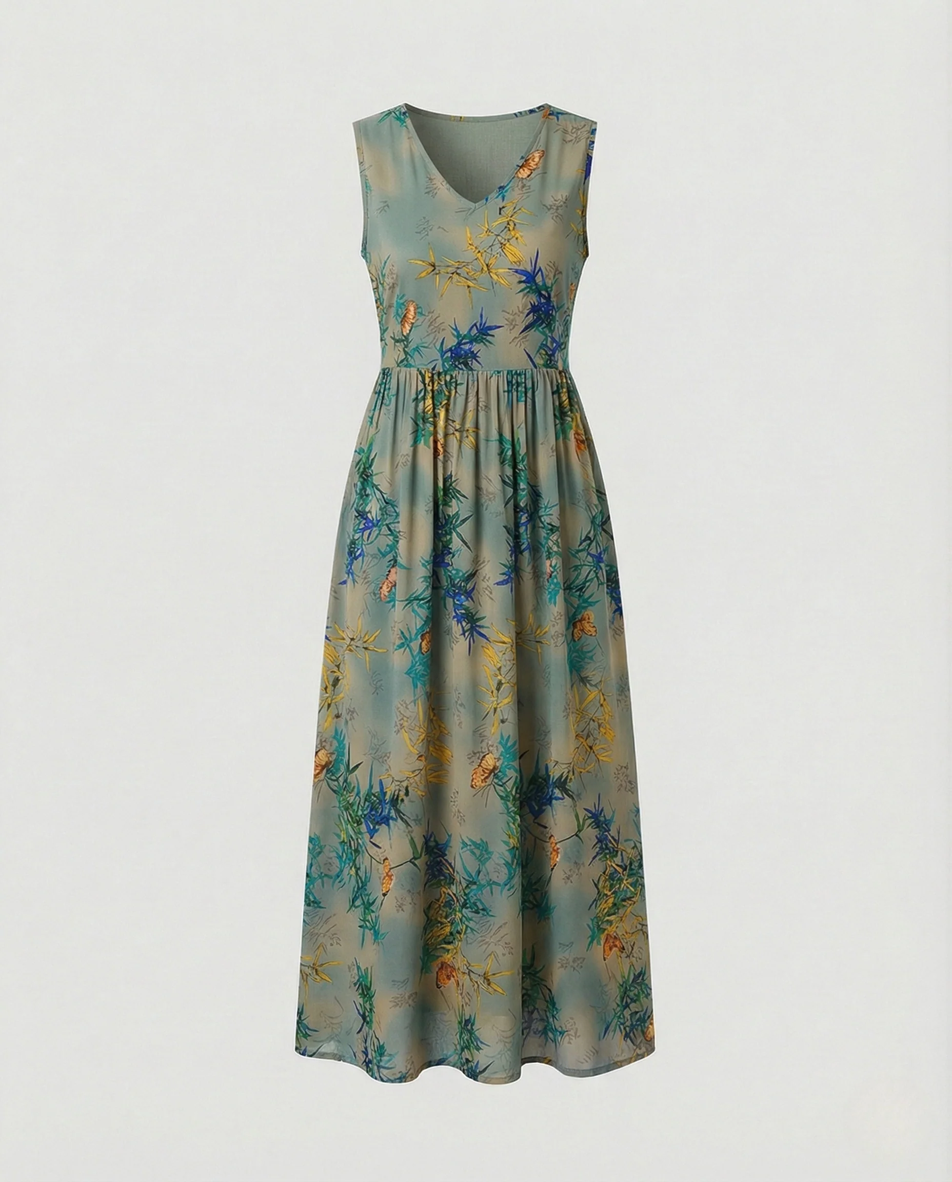 Damen Knöchellanges Freizeitkleid mit Taschen - Image 17