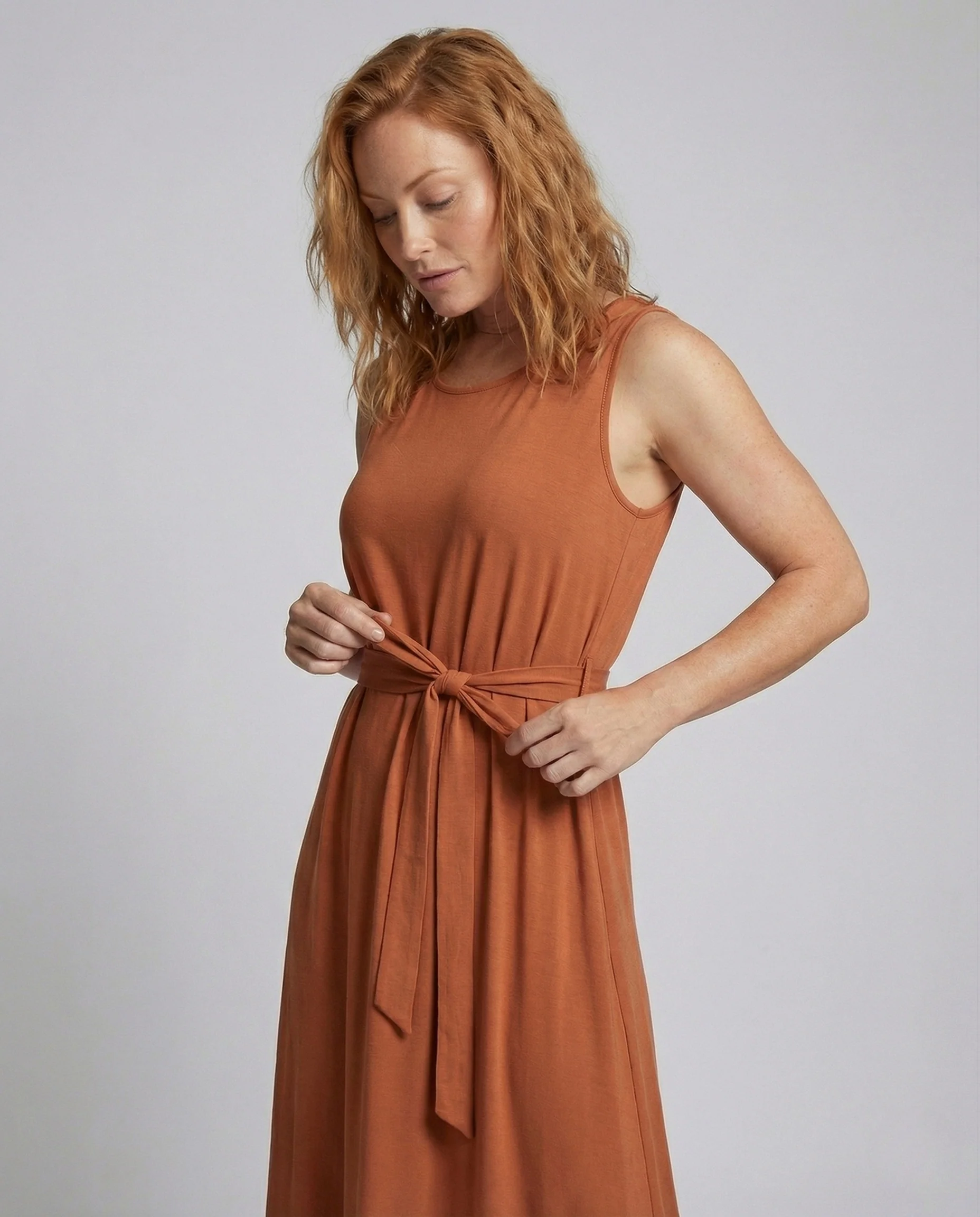 Damen Knöchellanges Freizeitkleid mit Taschen - Image 2