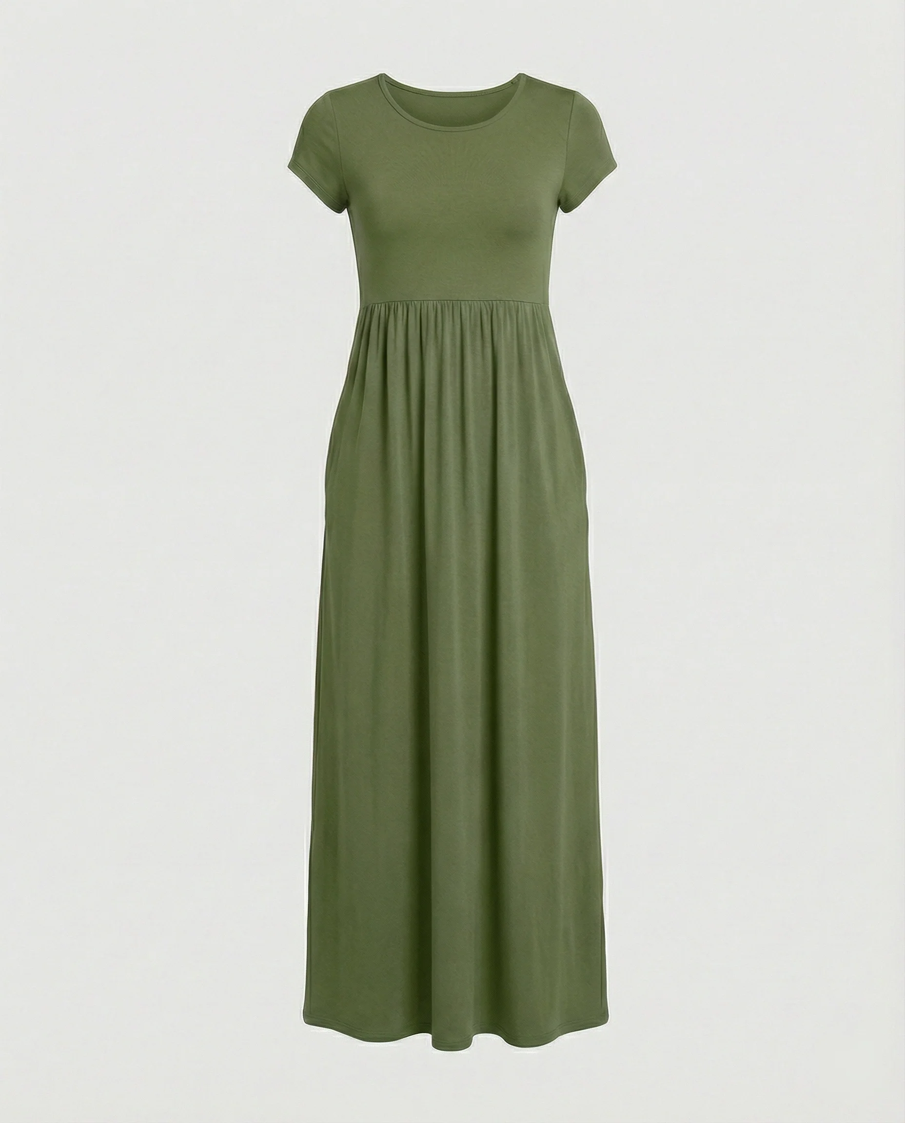 Damen Maxikleid Jersey mit Taschen - Image 12
