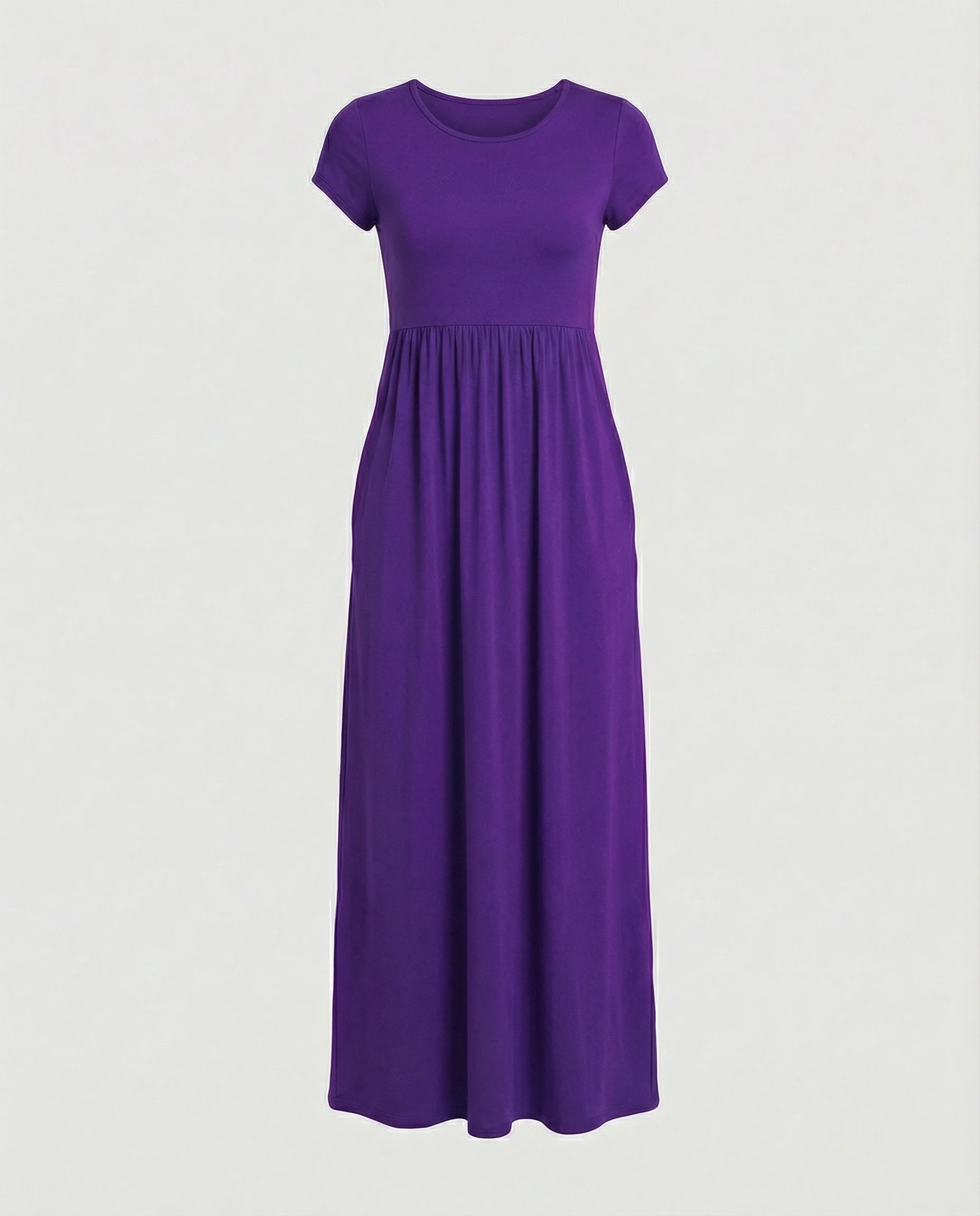 Damen Maxikleid Jersey mit Taschen - Image 6