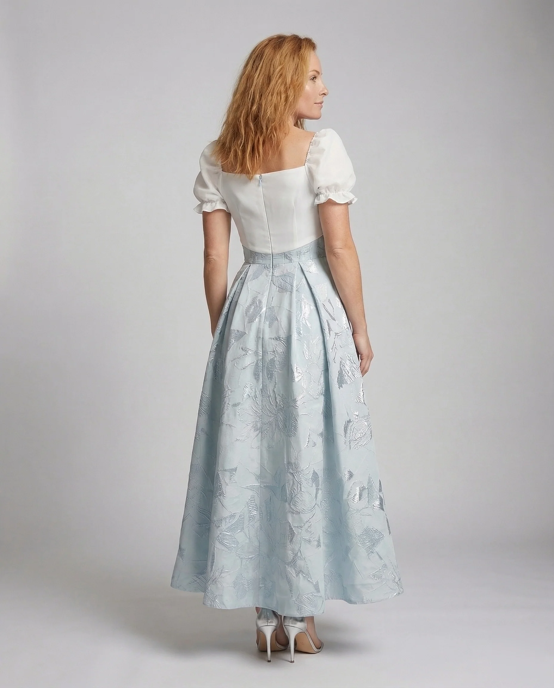 Damen Ballkleid mit Jacquard Rock - Image 4
