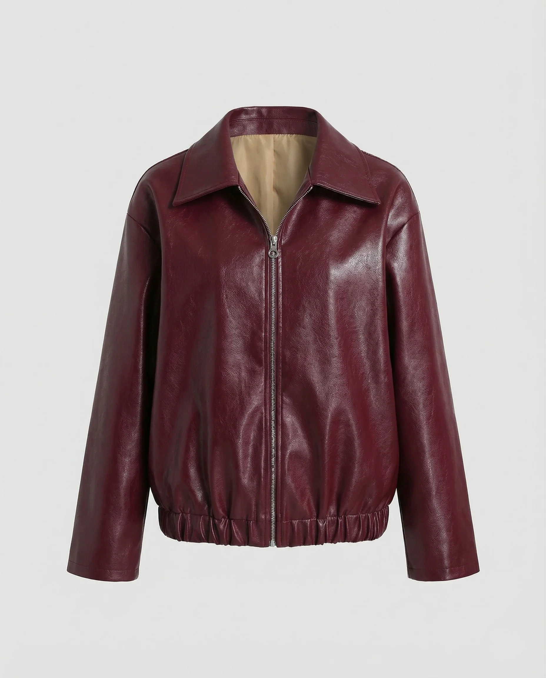 Damen Kunstleder Kurzjacke - Image 5