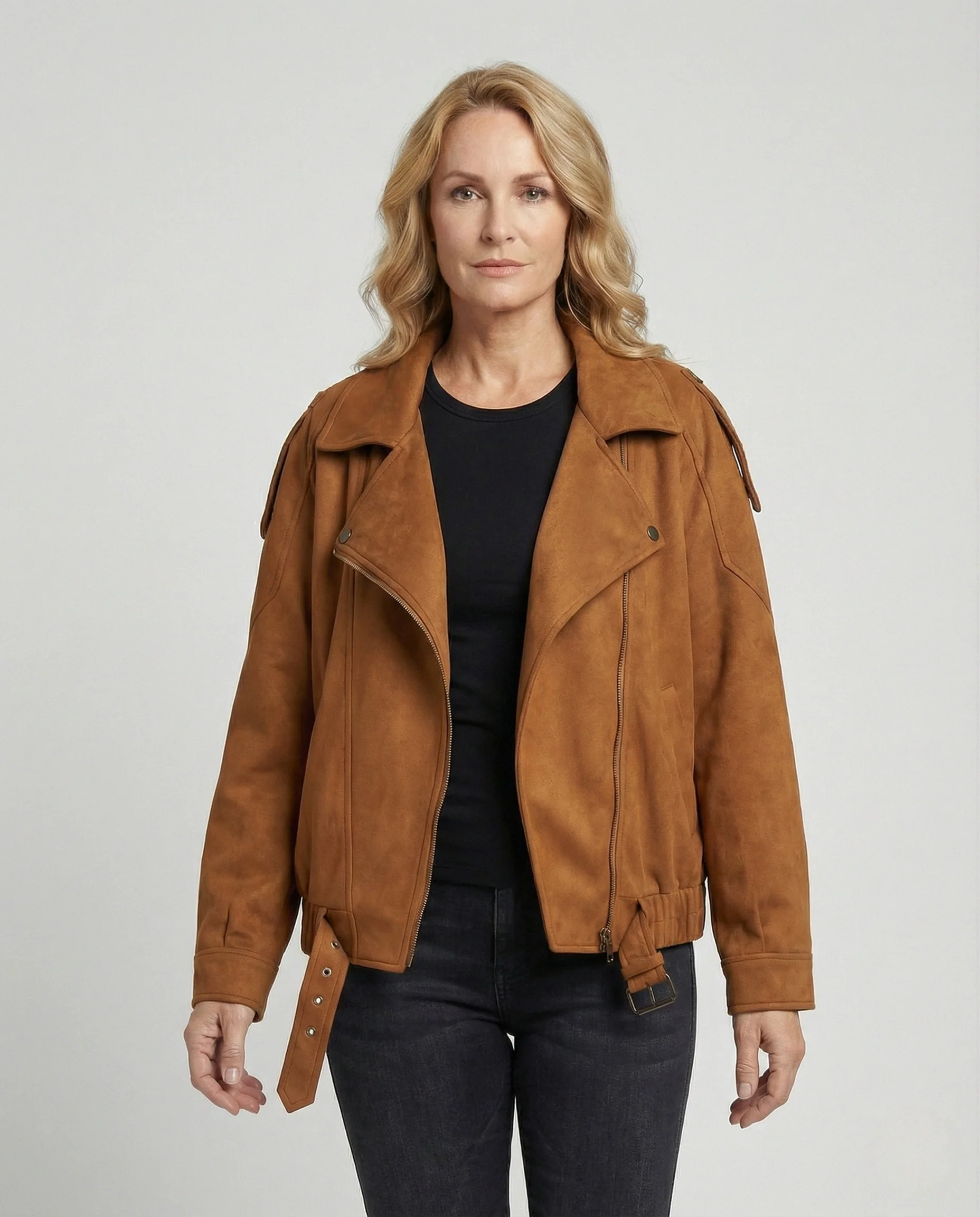 Freizeitkleidung Damen Wollmix Pilotenjacke - Image 2