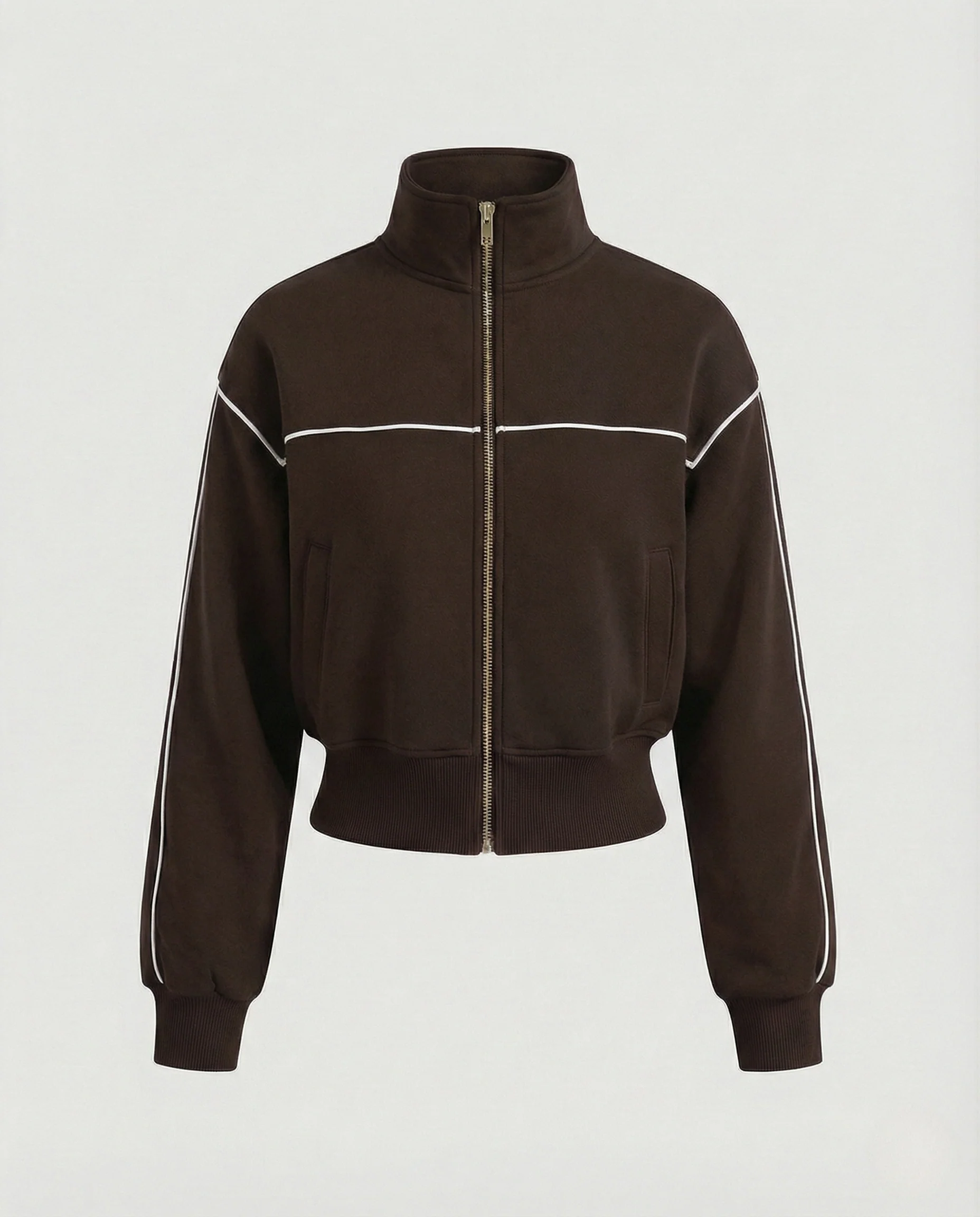 Freizeitkleidung Damen Trainingsjacke Kurz - Image 5