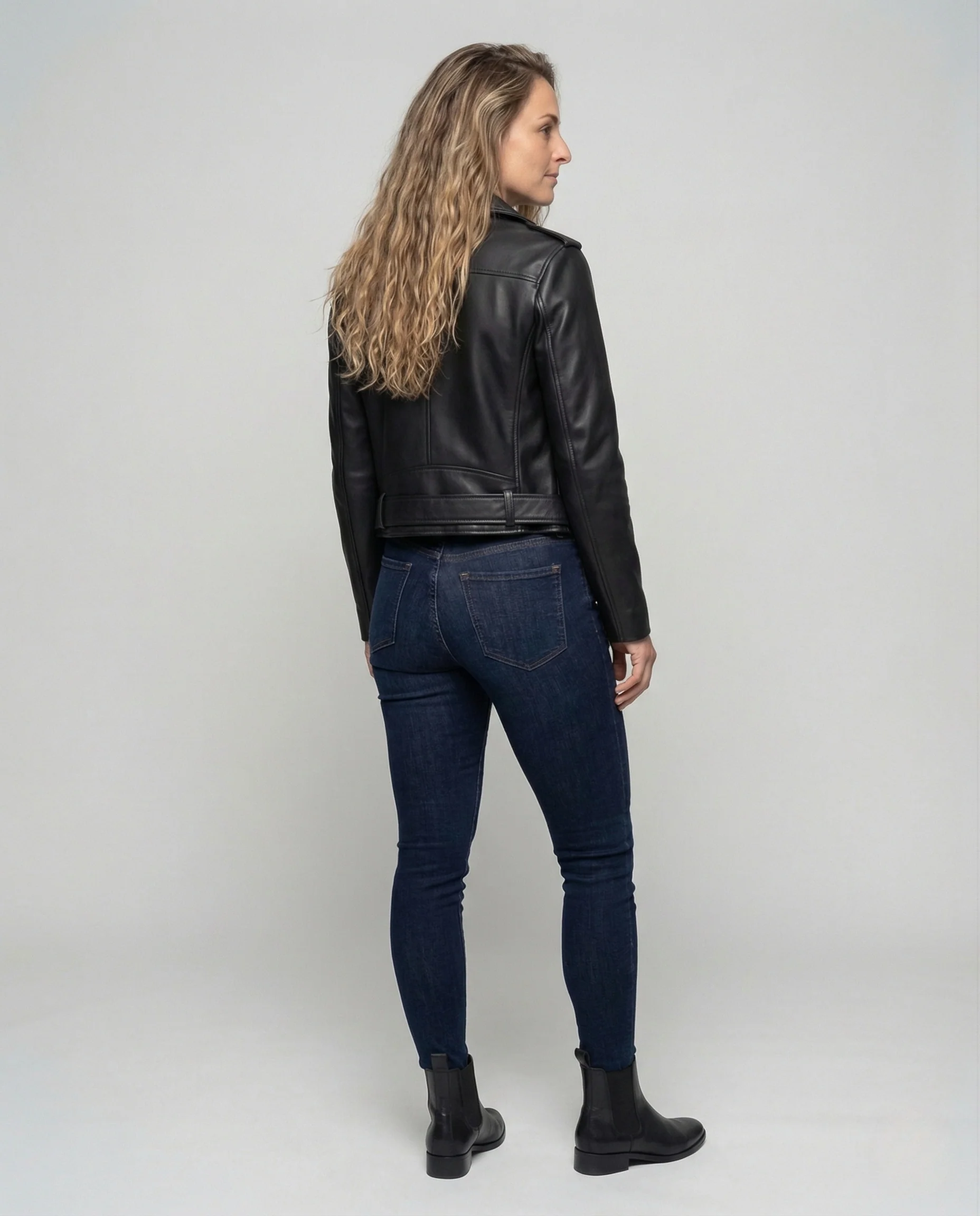 Damen Motojacke in Lederoptik - Image 4