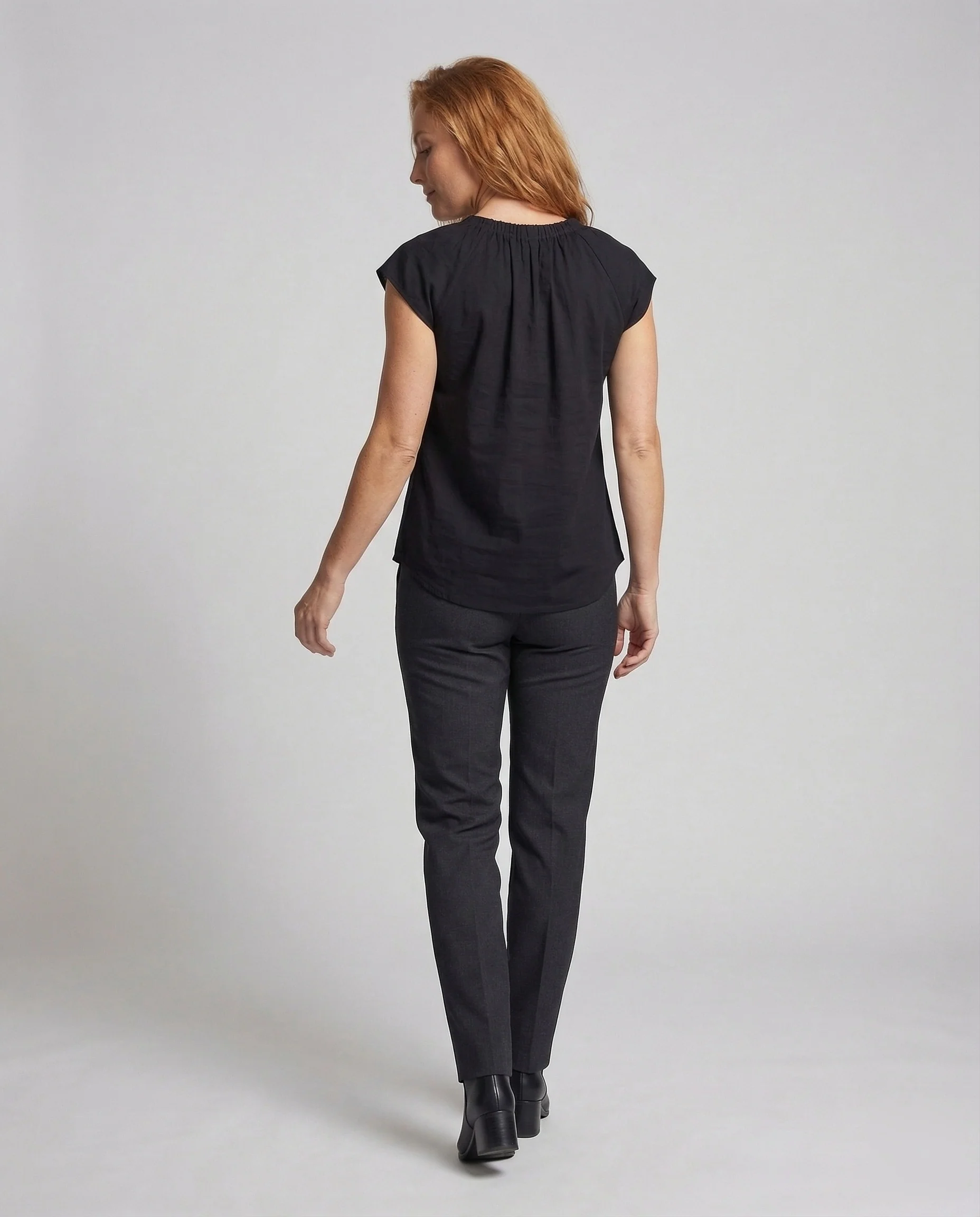Damen A-Linien Top mit Rundhalsausschnitt - Image 4
