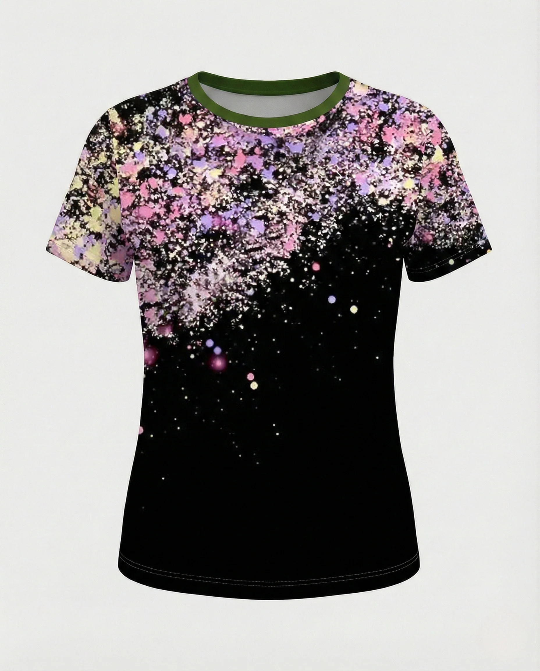 Printshirt Damen Pfauenmotiv Kurzarm - Image 15