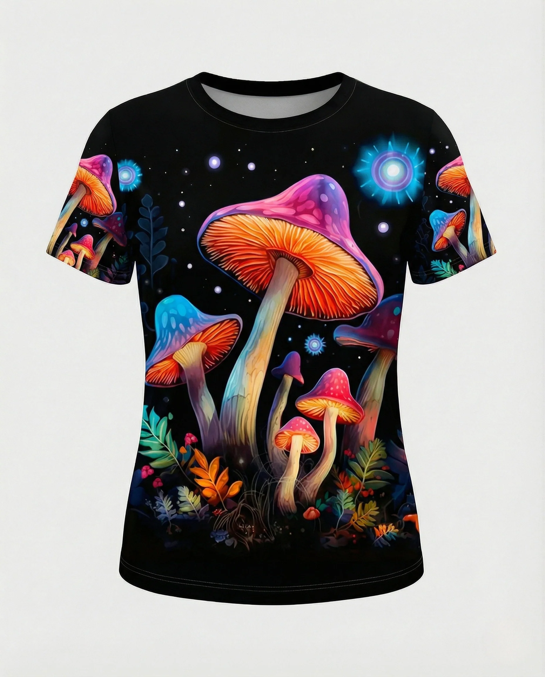 Printshirt Damen Pfauenmotiv Kurzarm - Image 17
