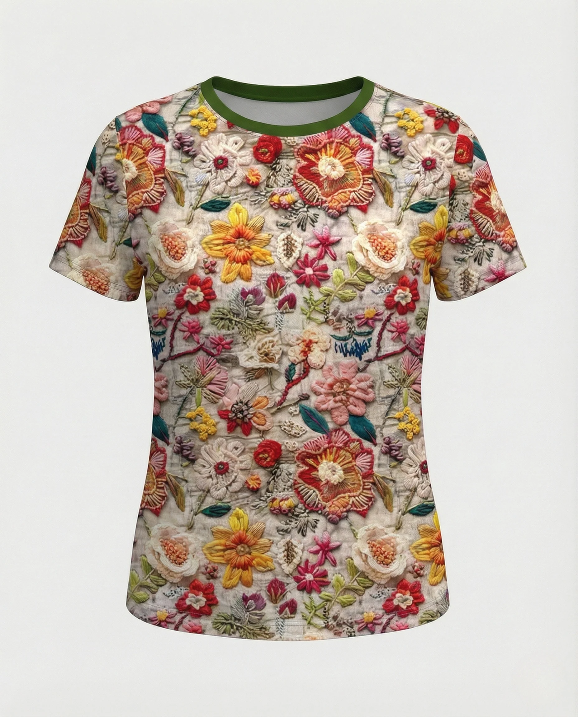 Printshirt Damen Pfauenmotiv Kurzarm - Image 20