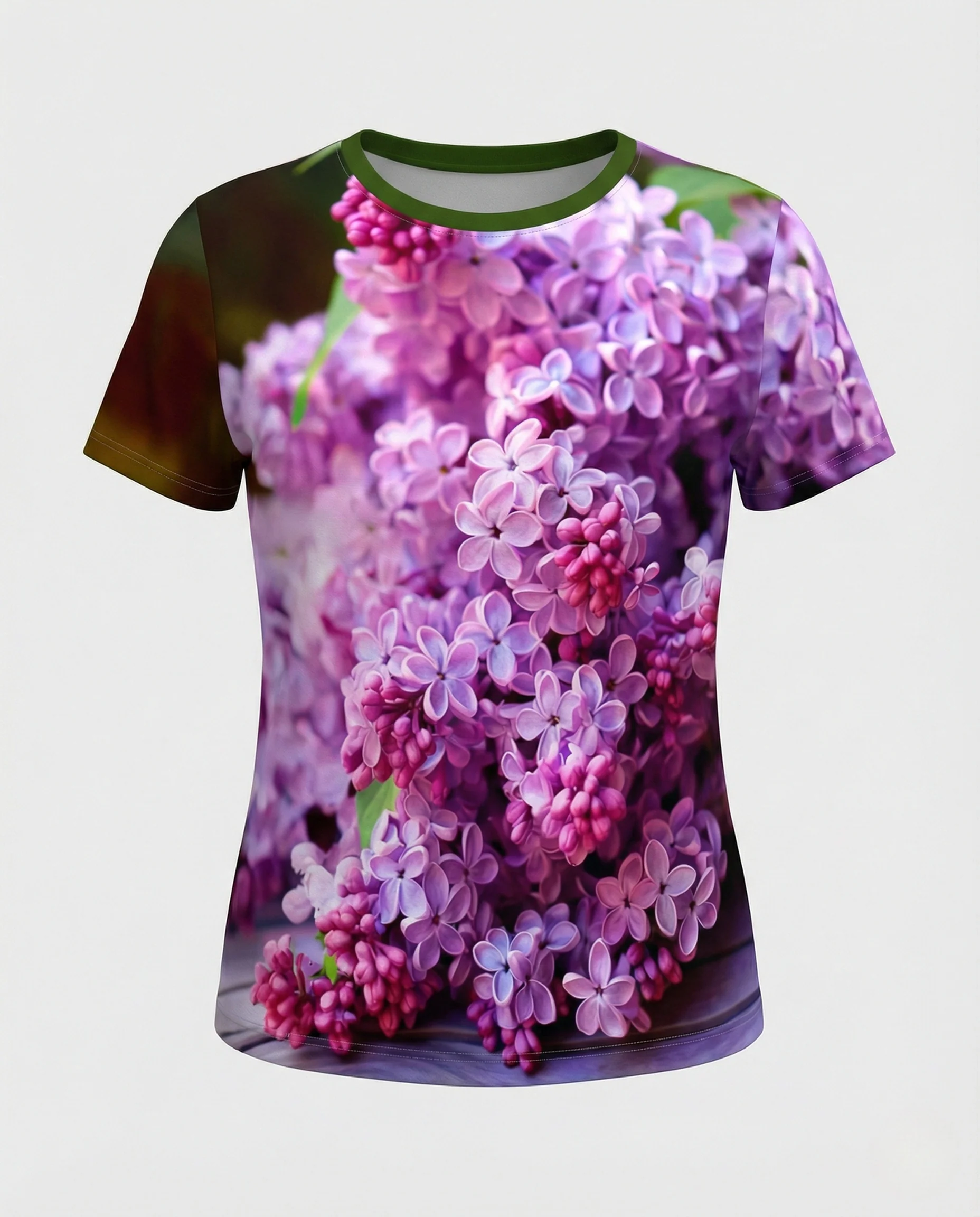 Printshirt Damen Pfauenmotiv Kurzarm - Image 5