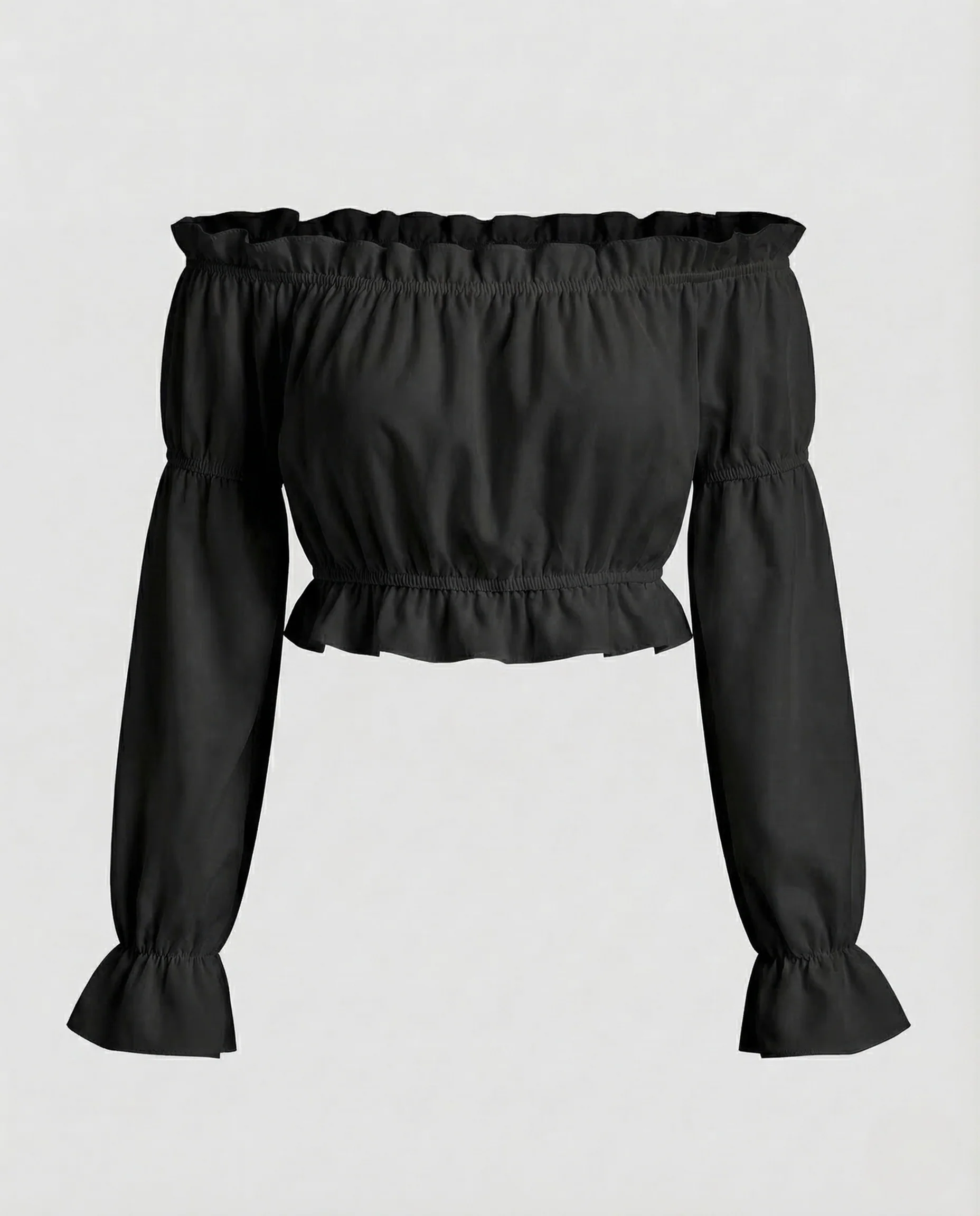 Damen Carmenbluse Puffärmel - Image 6