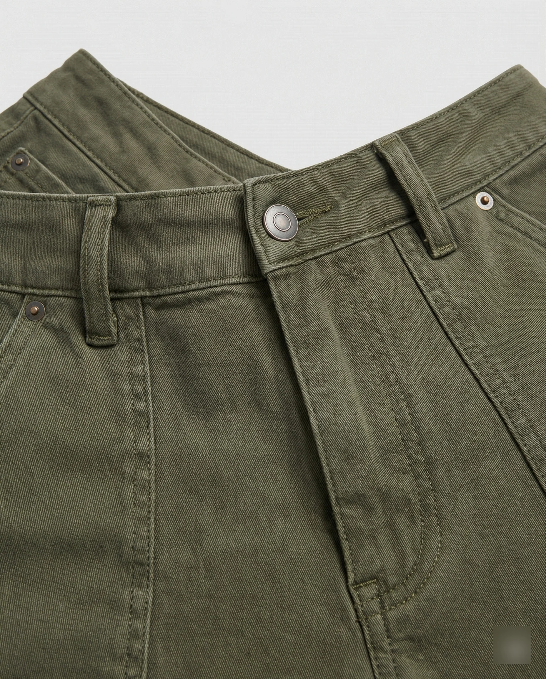 Kurze funktionale Cargohose im Workwear-Stil mit weitem Bein und verstellbarem Saum Heidi-Mode - Image 5