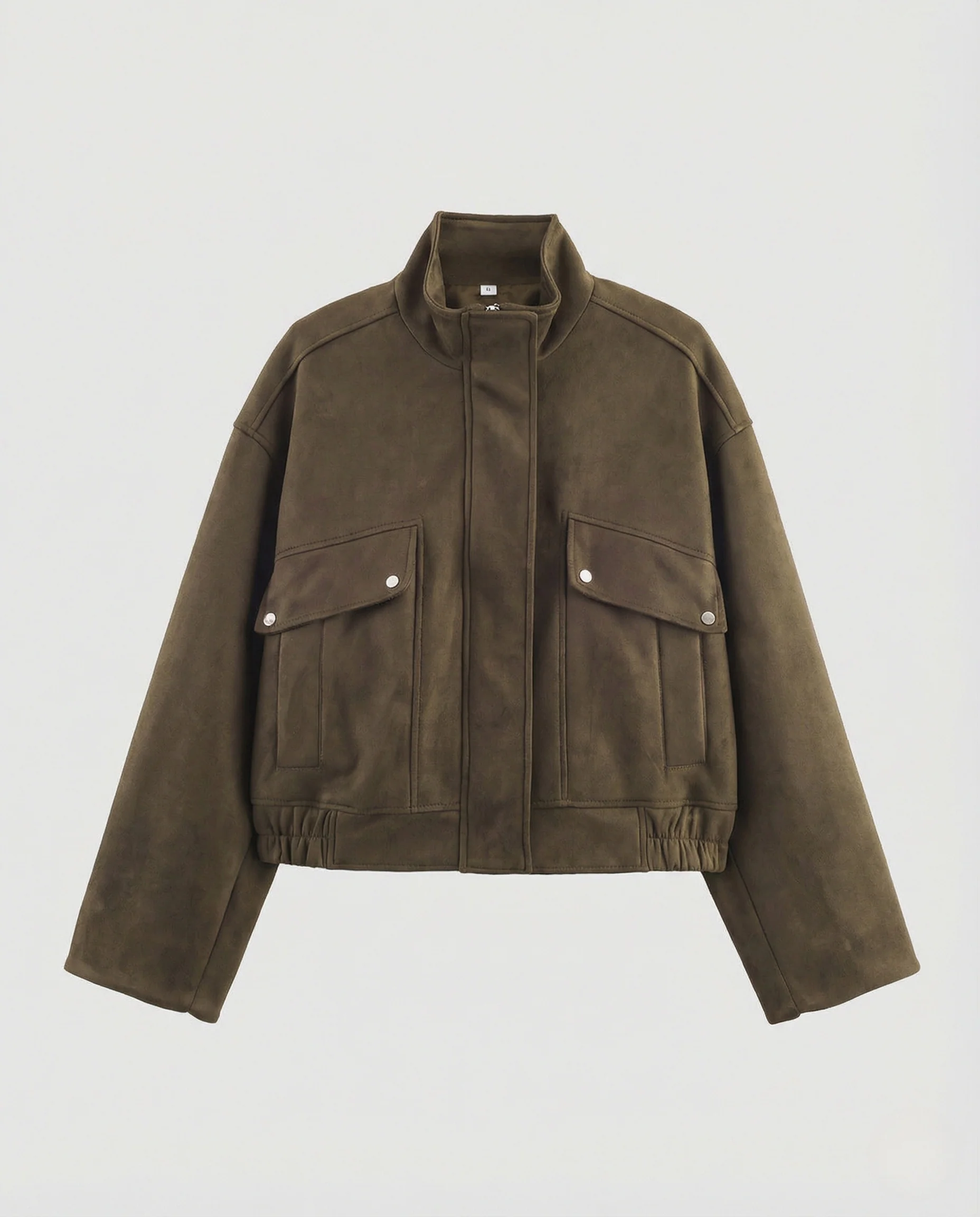 Freizeitkleidung Damen Wildlederjacke Kurz - Image 4