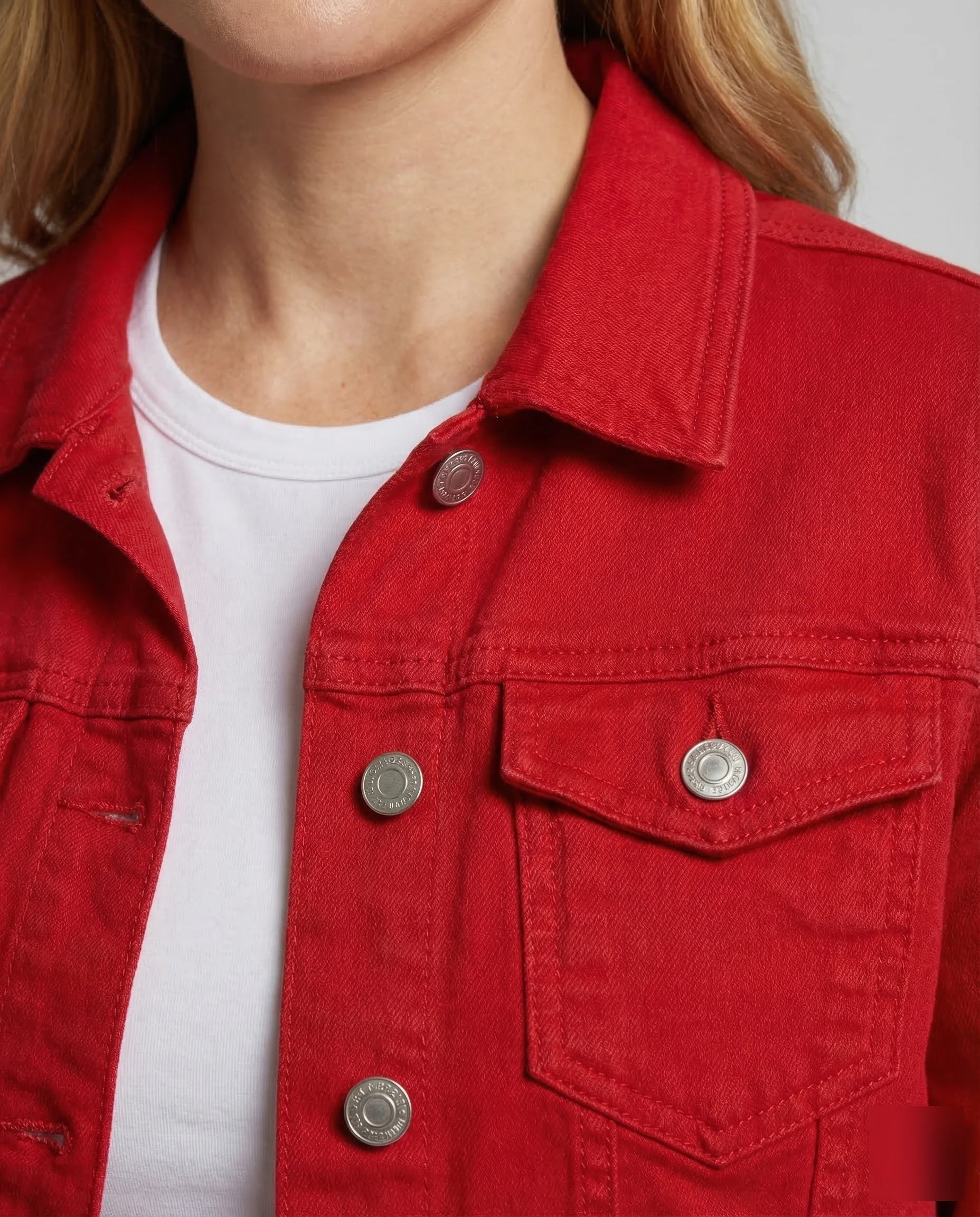 Damen Trucker Jeansjacke Kurz - Image 3