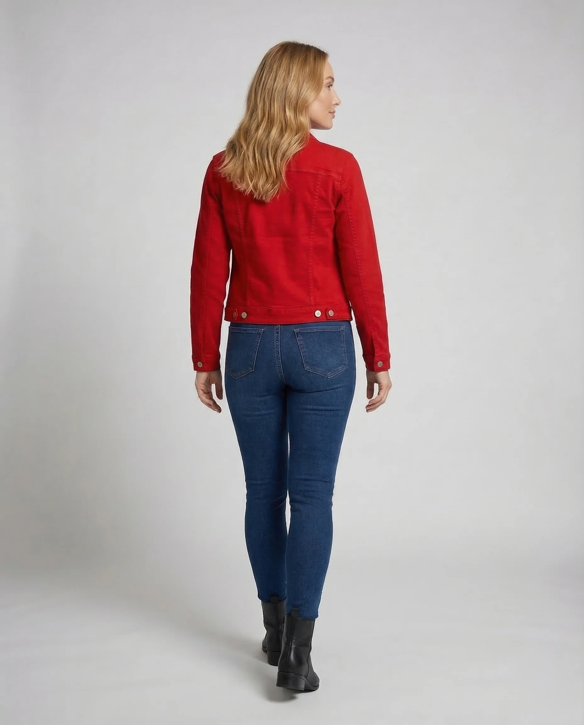 Damen Trucker Jeansjacke Kurz - Image 4