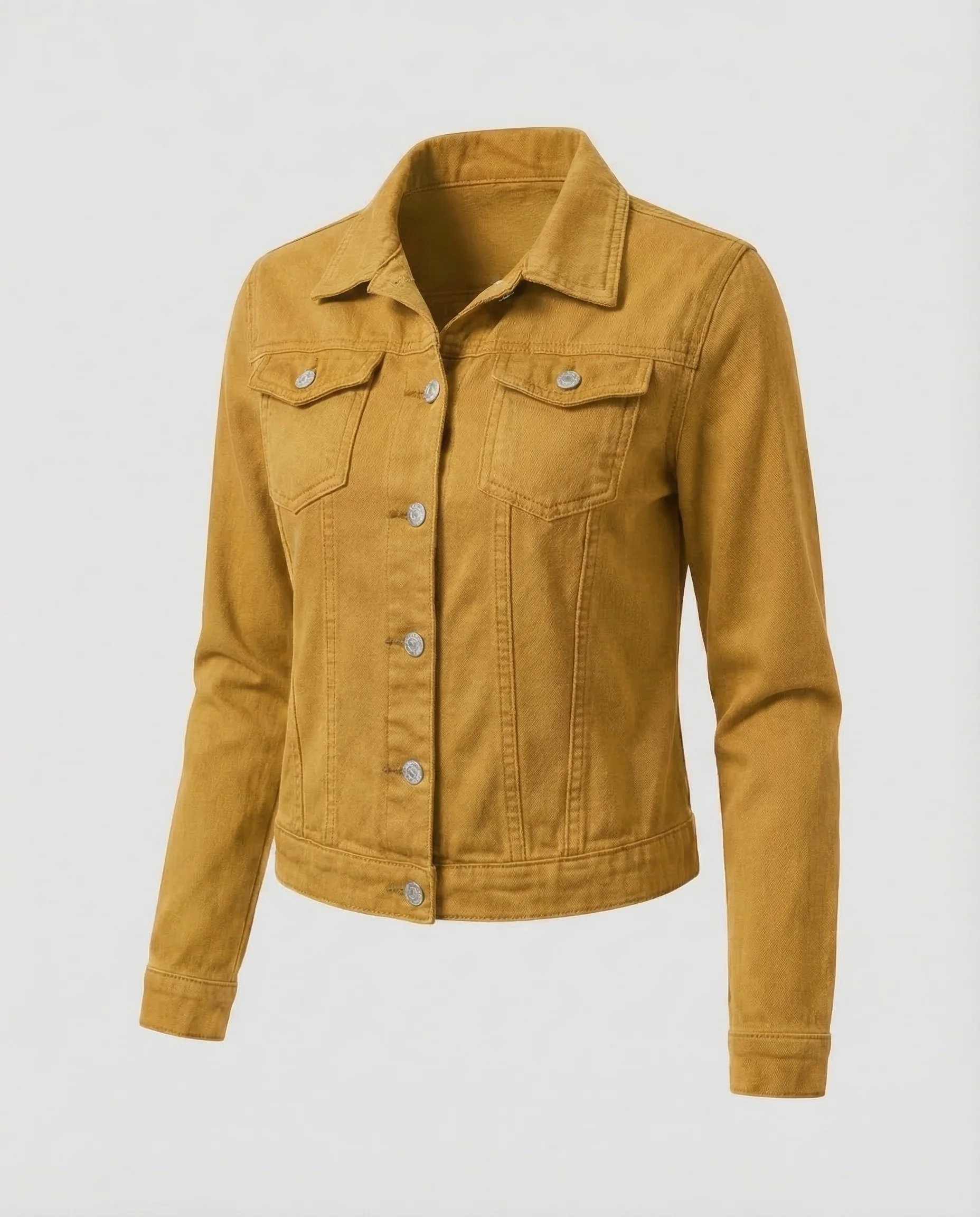 Damen Trucker Jeansjacke Kurz - Image 9