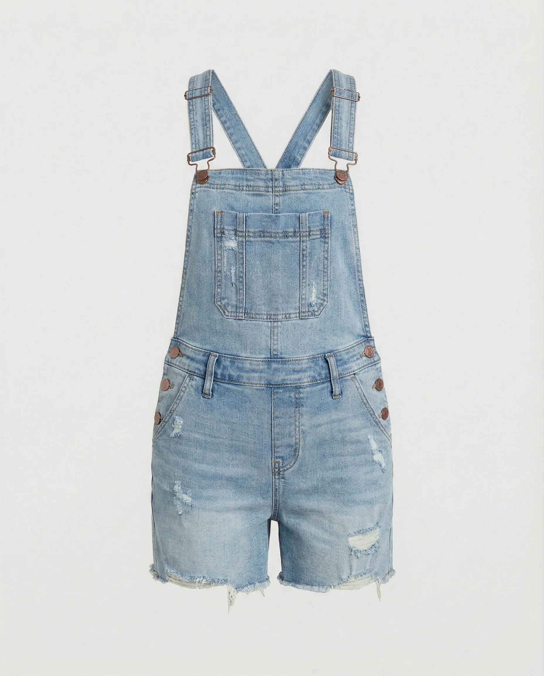 Damen Jeans Latzhose kurz Basic - Image 2