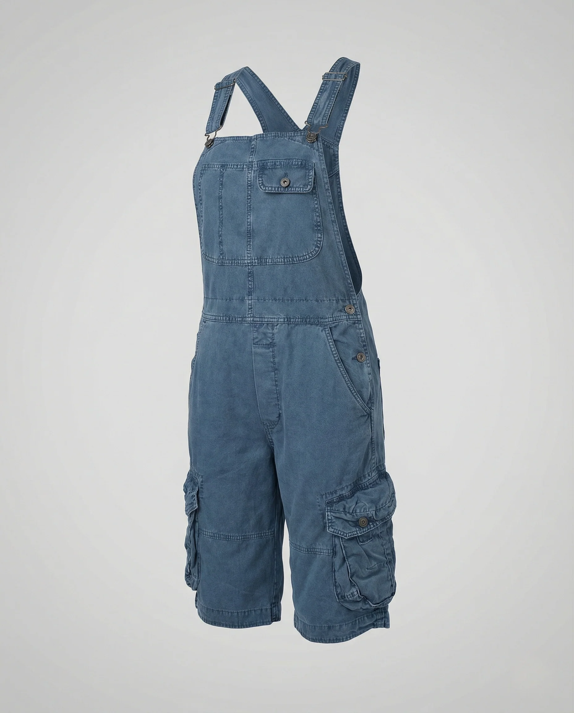 Damen Jeans Latzhose Cargo - Image 4