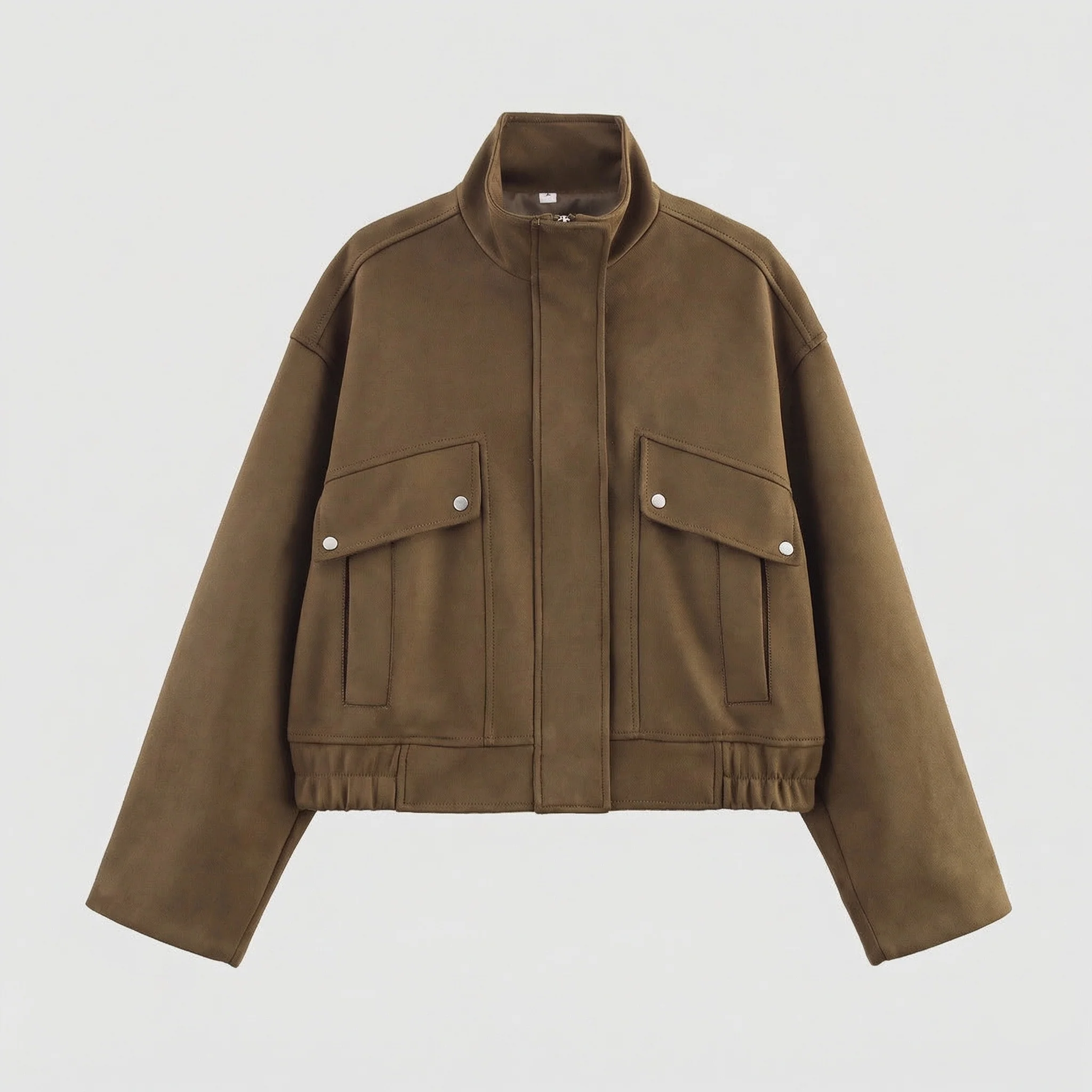 Freizeitkleidung Damen Utility Jacke Kurz - Image 5