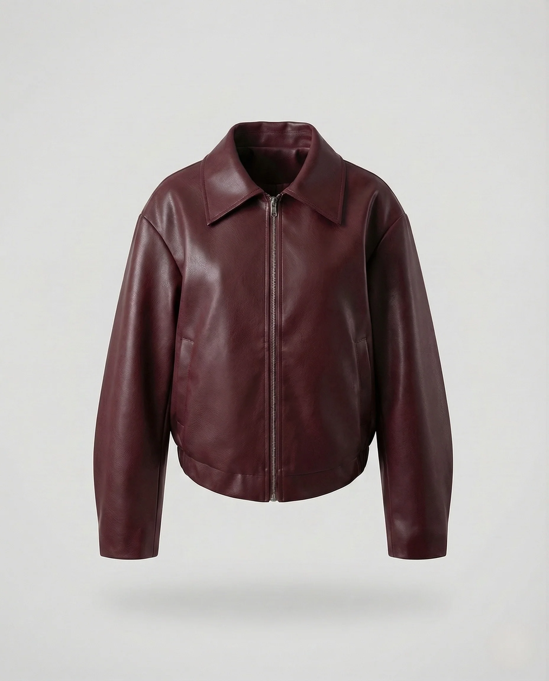 Damen Lederjacke Kurz Revers - Image 6