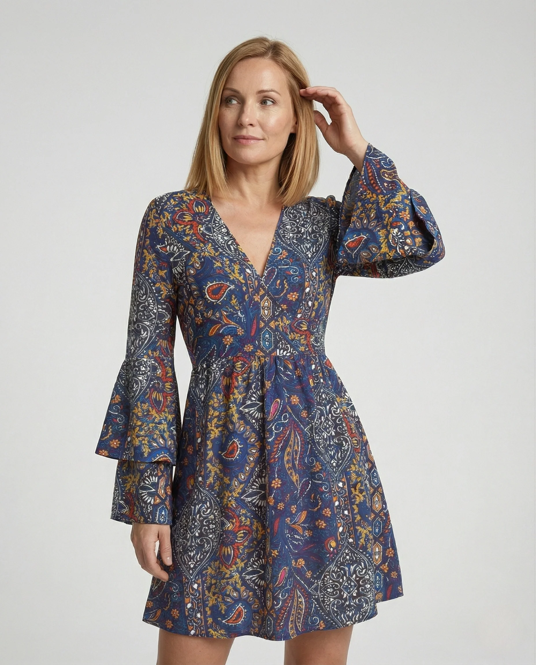 Boho Freizeitkleid Damen Minikleid - Image 2