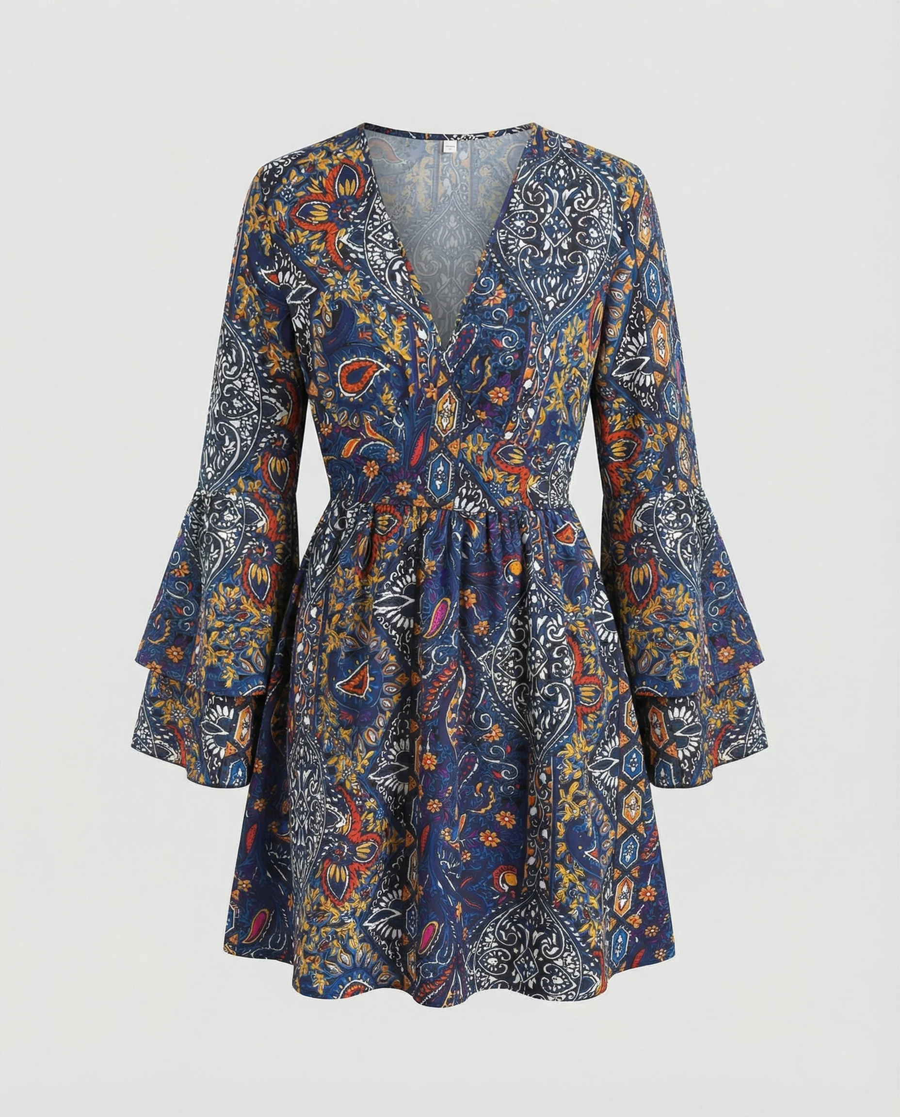 Boho Freizeitkleid Damen Minikleid - Image 4